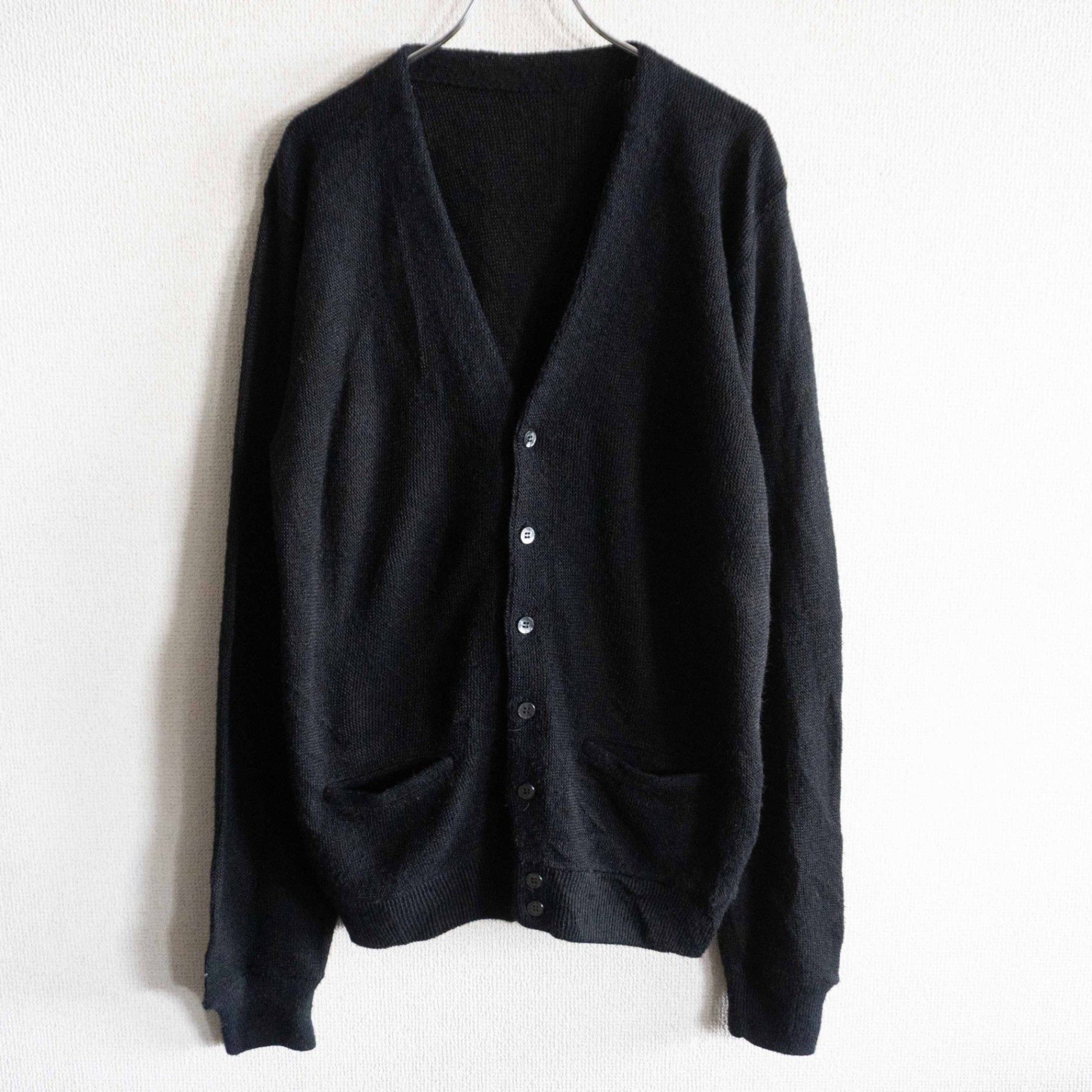 トップス VINTAGE alpaca cardigan black Vintage Vintage 60s Alpaca Cardigan with Pockets Black | Grailed