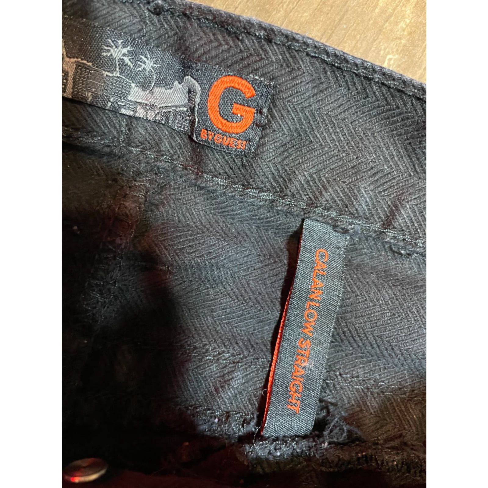 Guess G by GUESS Jeans Mens 29 x 28 Black Cal and low straight Pants Size US 29 - 4 Thumbnail