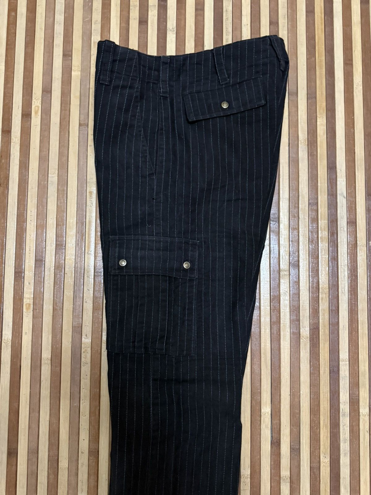 Japanese Brand Japanese Brand Striped Cargo Pants Trousers Multipocket Size US 28 / EU 44 - 11 Thumbnail