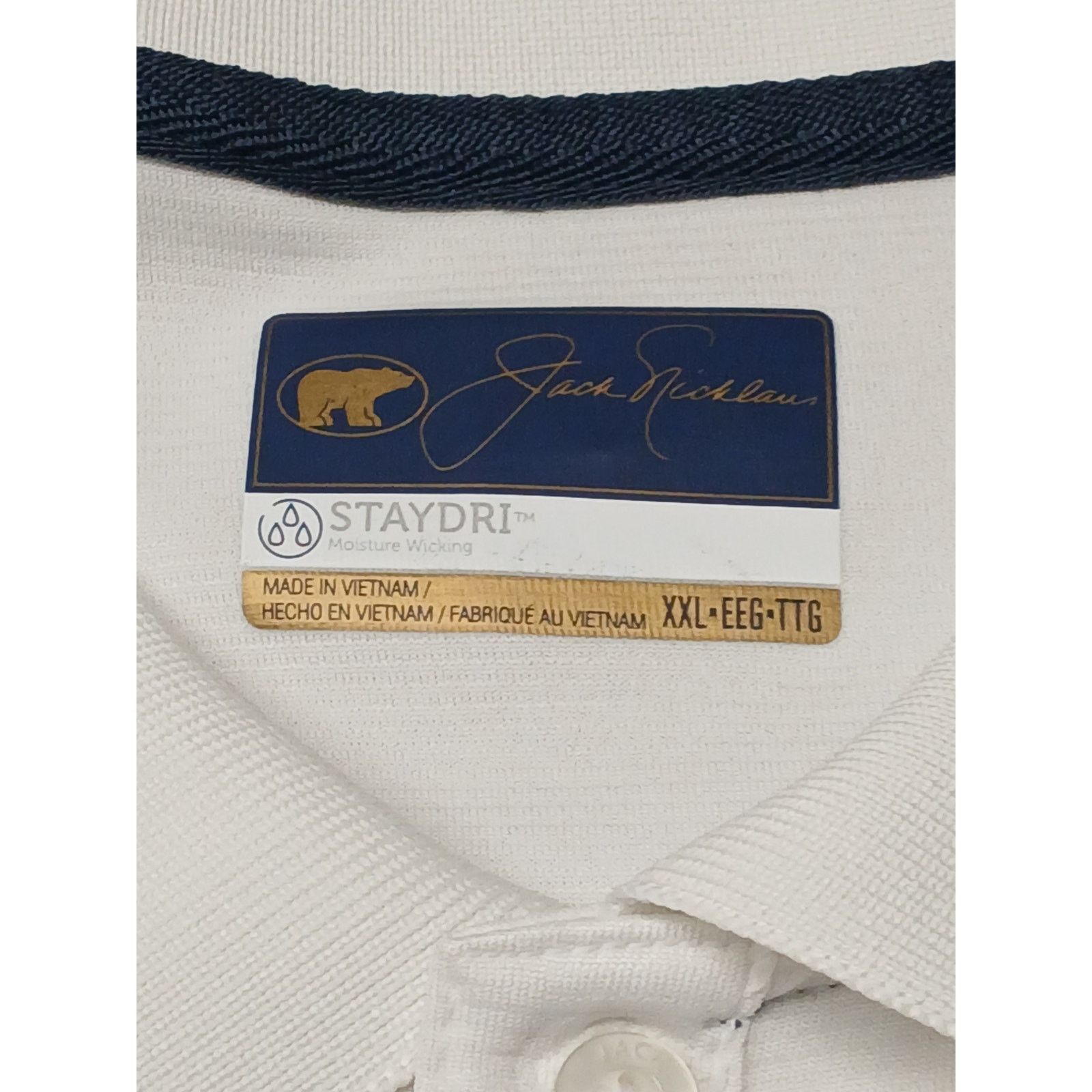 Other Jack Nicklaus (XXL) White Stay Dry Fit Button Collar Shirt Size US XXL / EU 58 / 5 - 7 Thumbnail