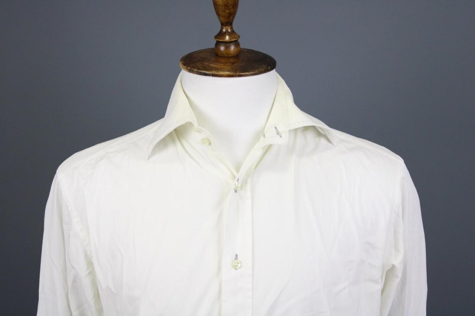Katharine Hamnett London Katharine Hamnett London White Shirt Size 41 / 16 Size US M / EU 48-50 / 2 - 2 Thumbnail