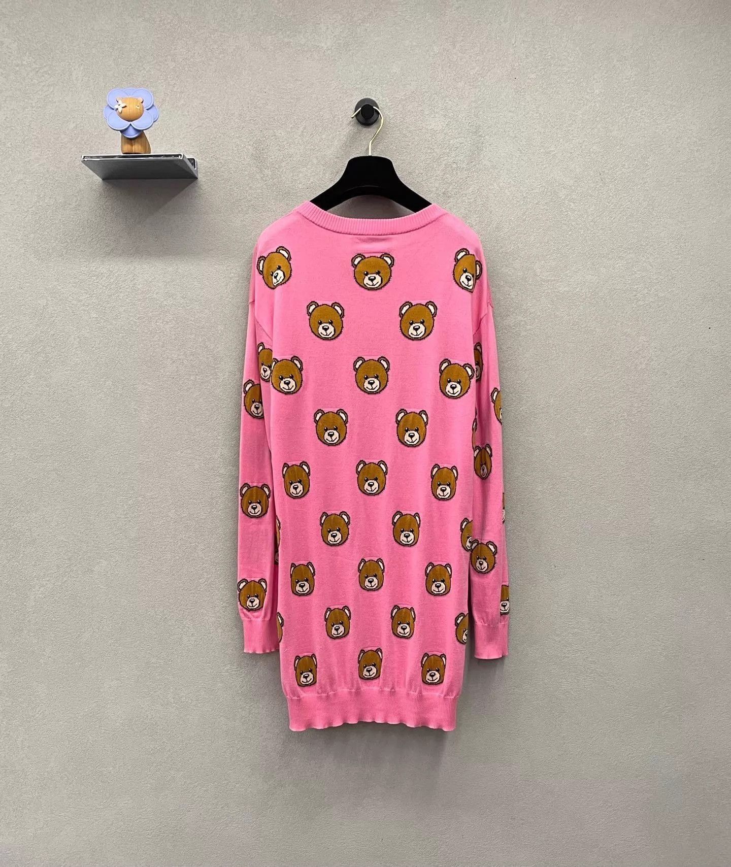 Moschino MOSCHINO women's pink knit dress xxs bear print Size XS / US 0-2 / IT 36-38 - 2 Thumbnail