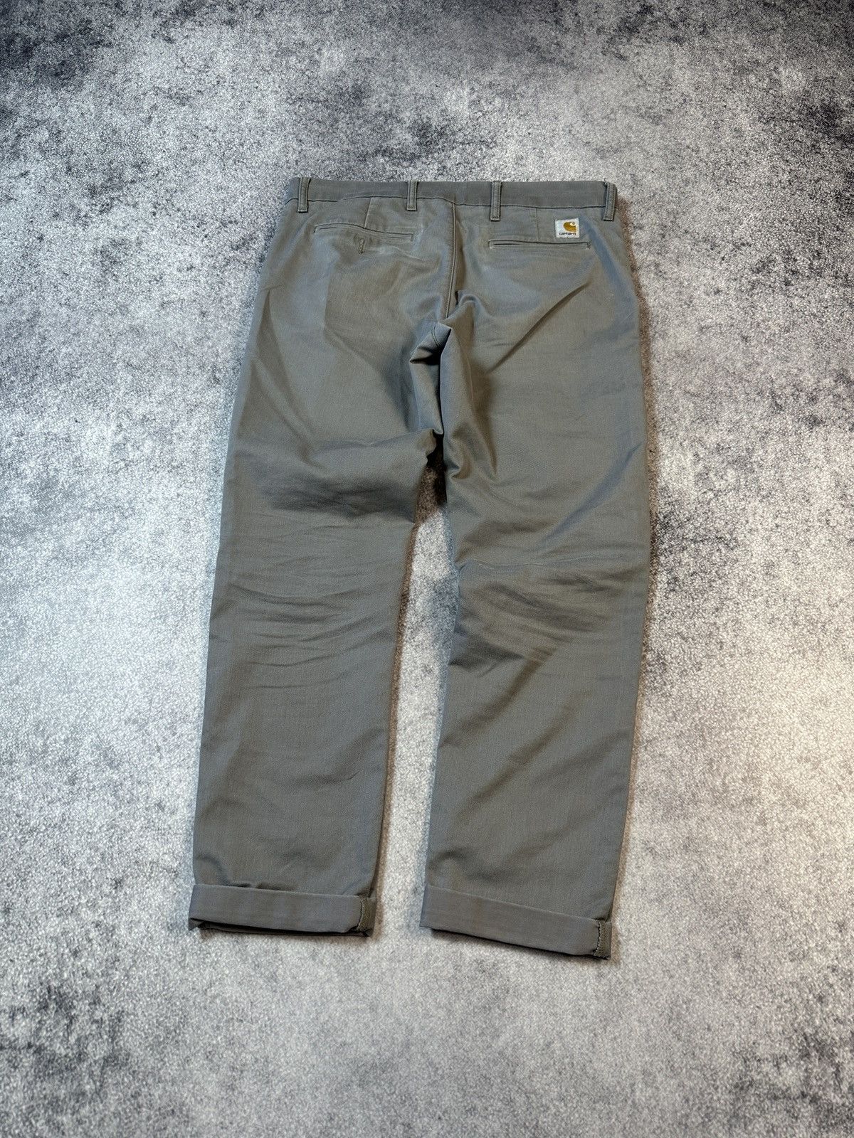 Carhartt × Carhartt Wip Y2K Carhartt Wip Master Pants Streetwear Chinos Grey L USA Size US 34 / EU 50 - 1 Thumbnail