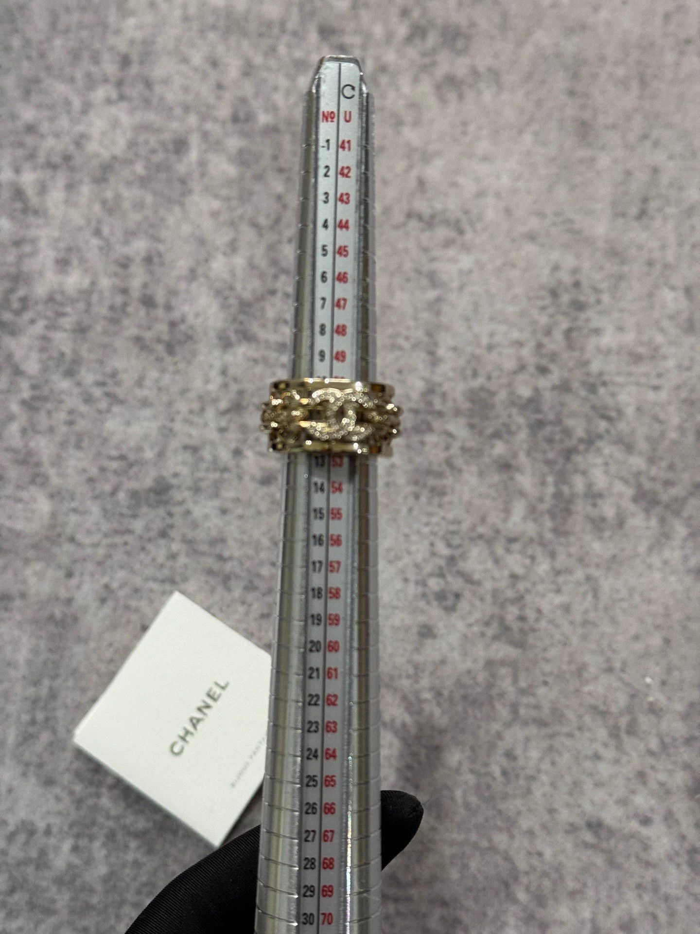Chanel Chanel 25k Gold Cable Clasp Ring Size ONE SIZE - 9 Thumbnail