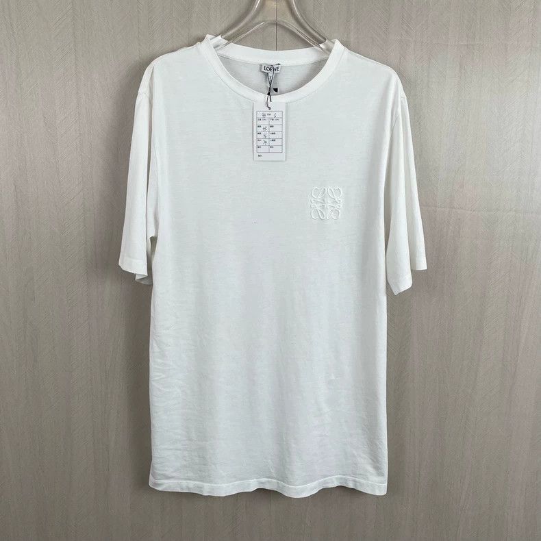 Loewe Loewe White small logo embroidered short sleeve Size S / US 4 / IT 40 - 1 Thumbnail