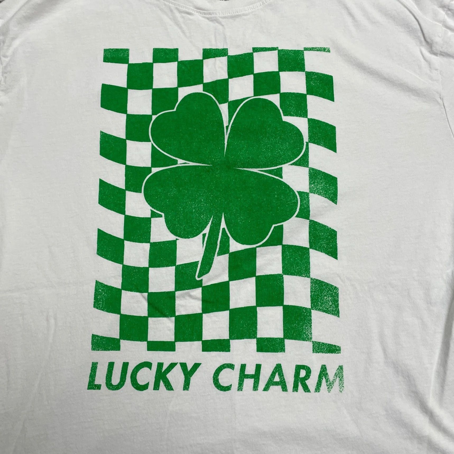 Vintage Grayson Threads Graphic T-Shirt Unisex L/XL White Lucky Cover Shamrock Irish Tee Shirt Size XL / US 12-14 / IT 48-50 - 3 Thumbnail