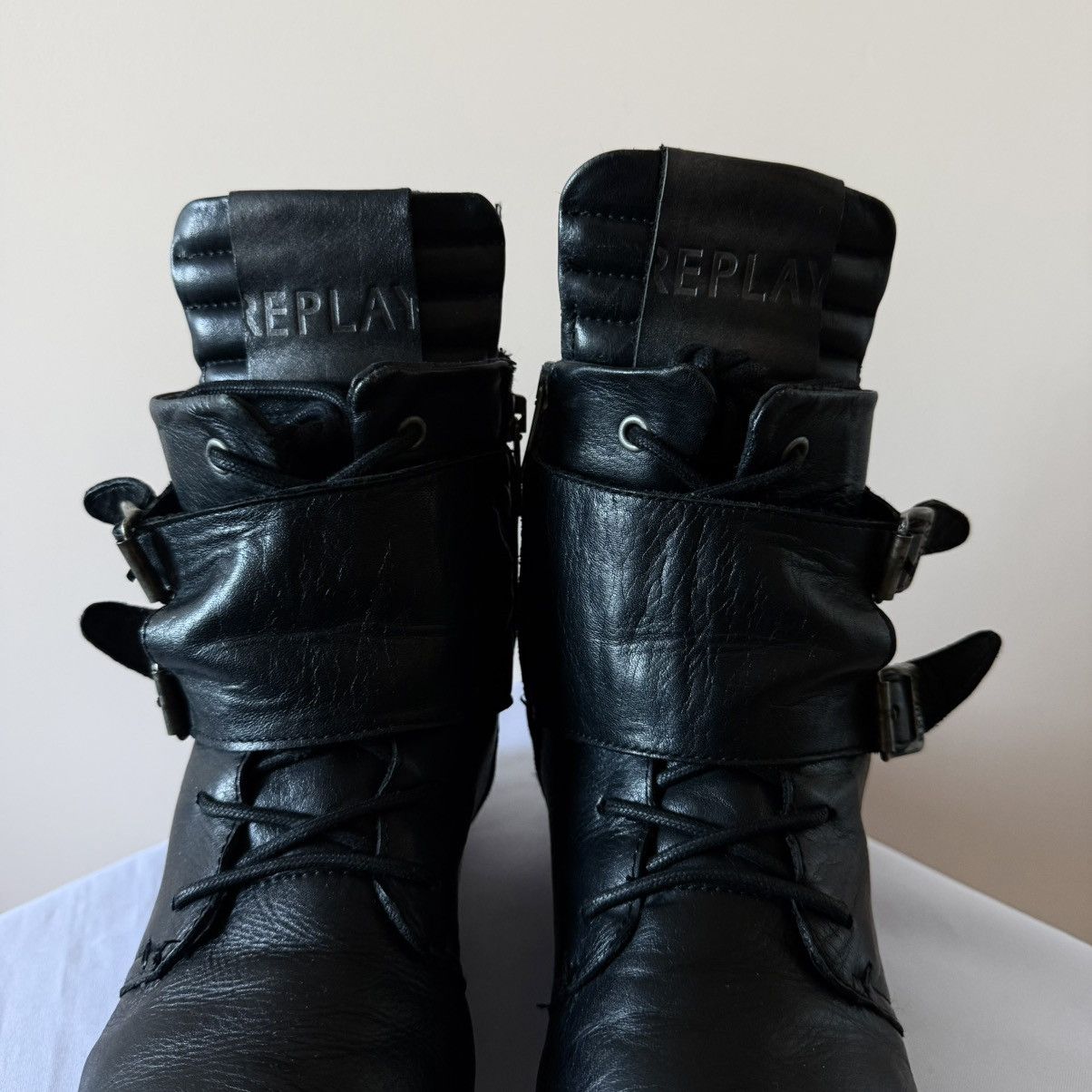 Dirk Bikkembergs RARE Replay AS 98 Style Black Ankle Boots Rick Owens Vibe Size US 7 / EU 40 - 4 Thumbnail