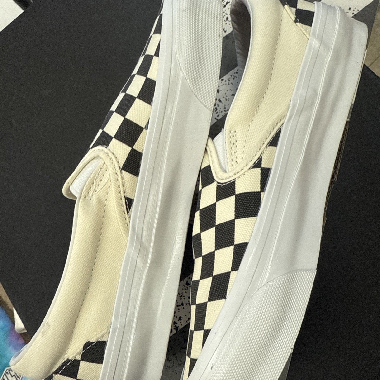 Vans Vans 5.5m/7Wm OG Classic Slip-On LX Checkerboard VN0A45JKT0A Size US 5.5 / EU 38 - 3 Thumbnail