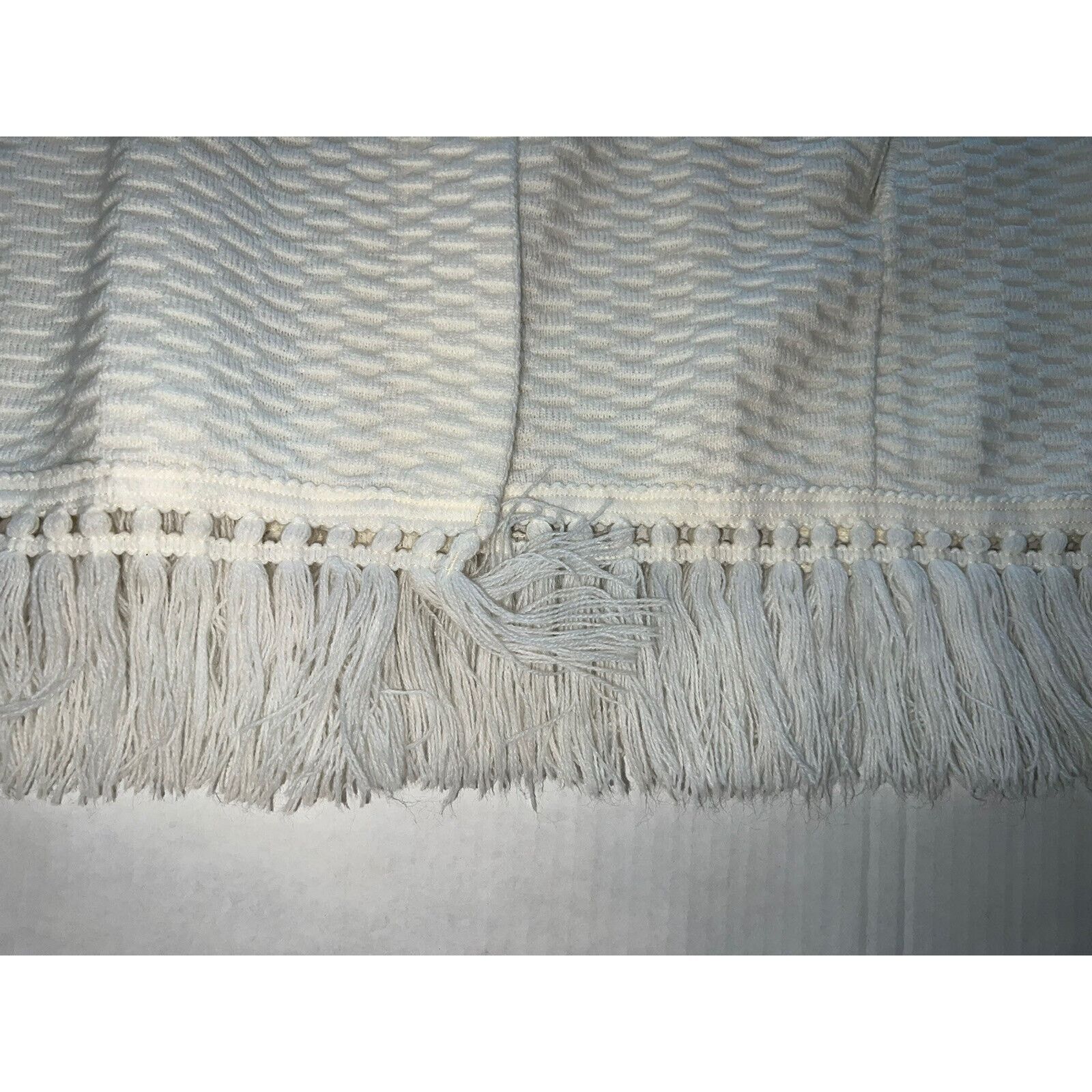 The Unbranded Brand Vintage Ades Of California Button Shawl Women Crochet Tassel Size ONE SIZE - 5 Thumbnail