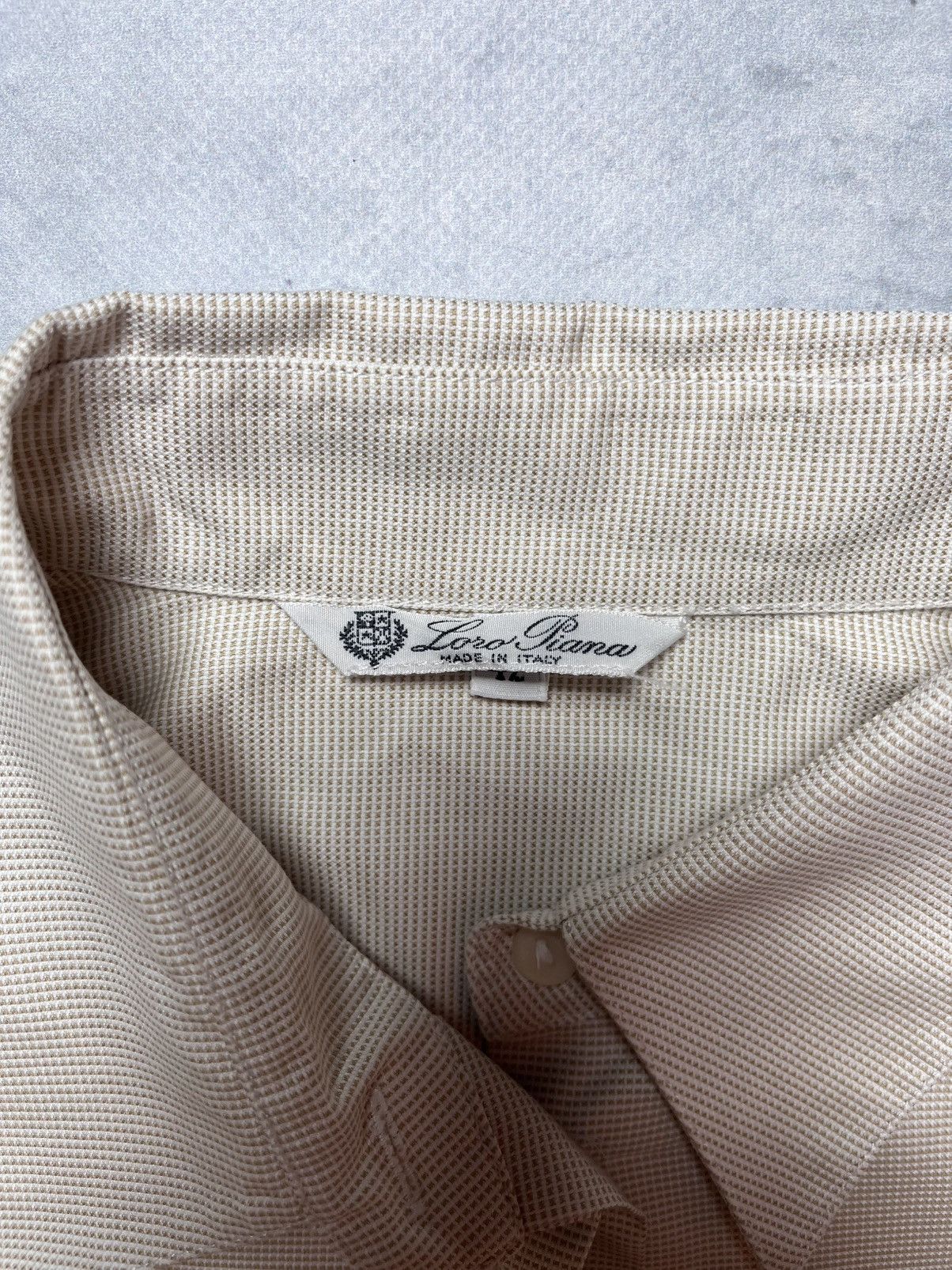 Loro Piana VERY RARE LORO PIANA VINTAGE SHIRT BOTTO UP Size M / US 6-8 / IT 42-44 - 2 Thumbnail