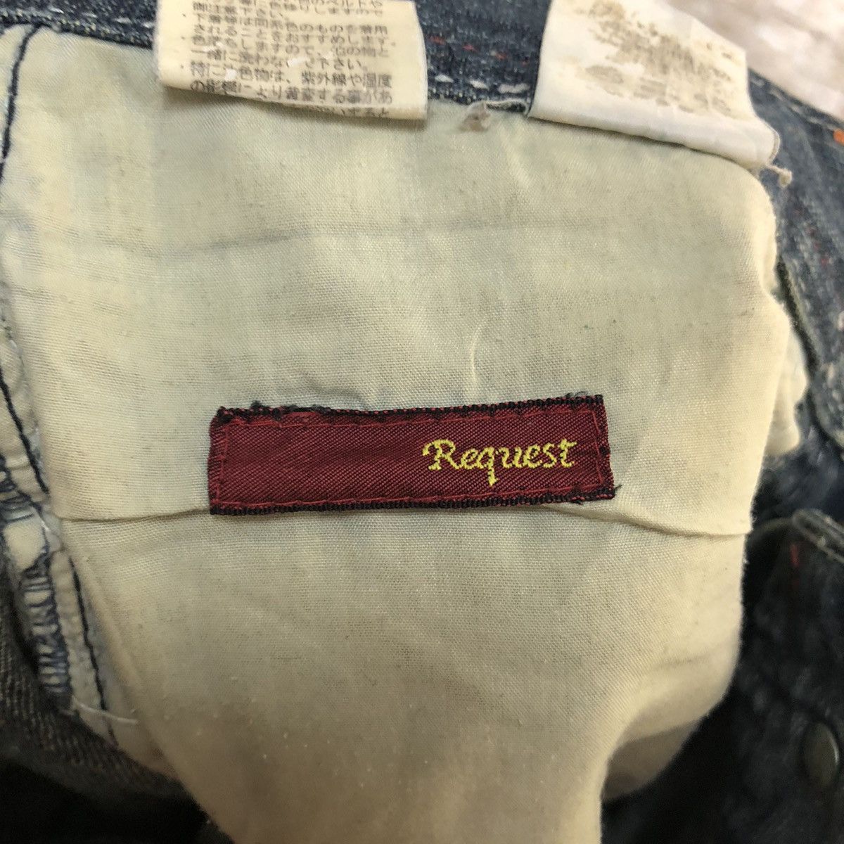 Request Jeans Request Black faded ripped Distressed Denim Pants #A1039 Size US 31 - 19 Thumbnail