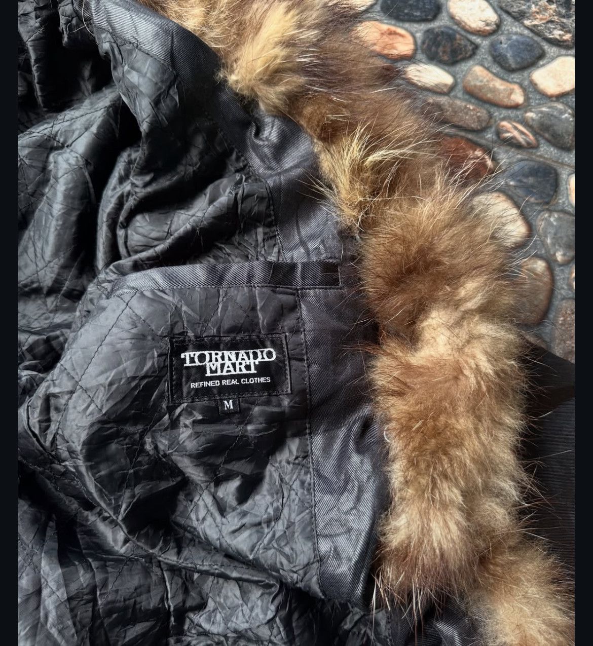 Tornado Mart 2000s Tornado Mart Belt Gimmick Fur Wax Jacket Lgb Ifsix Size US M / EU 48-50 / 2 - 7 Thumbnail