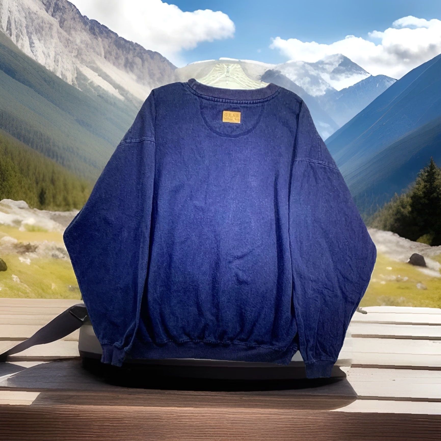 Vintage Vintage Mens Golf Sweatshirt XL Crew Neck Heavyweight Fleece 90s Sports Tee Blue Size US XL / EU 56 / 4 - 2 Thumbnail