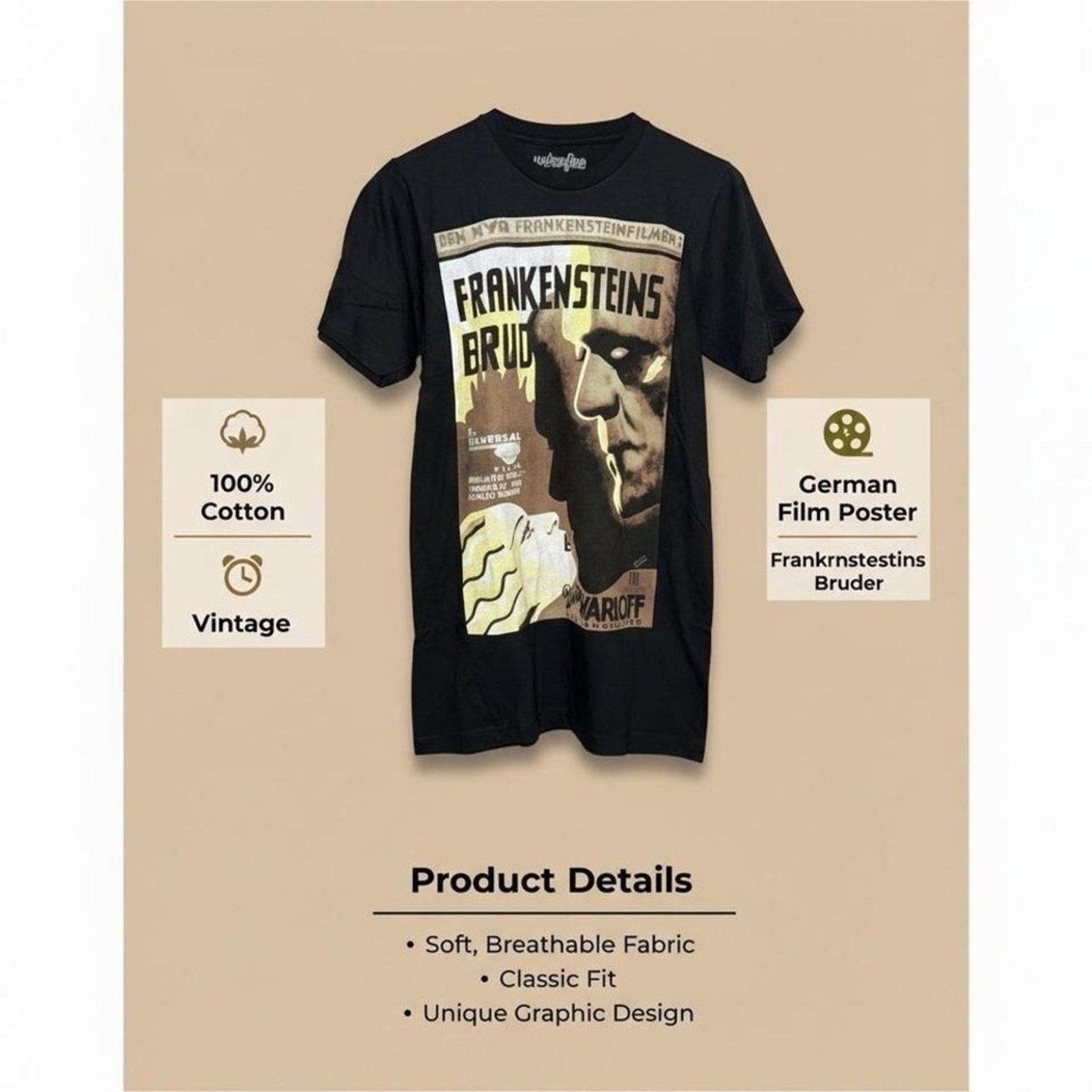 Other Frankenstein's Bride German Movie Poster Tee Size S Size US S / EU 44-46 / 1 - 3 Thumbnail