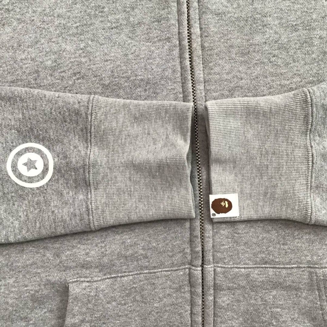 Bape BAPE Purple camo × Grey shark full zip hoodie a bathing ape Size US S / EU 44-46 / 1 - 6 Thumbnail