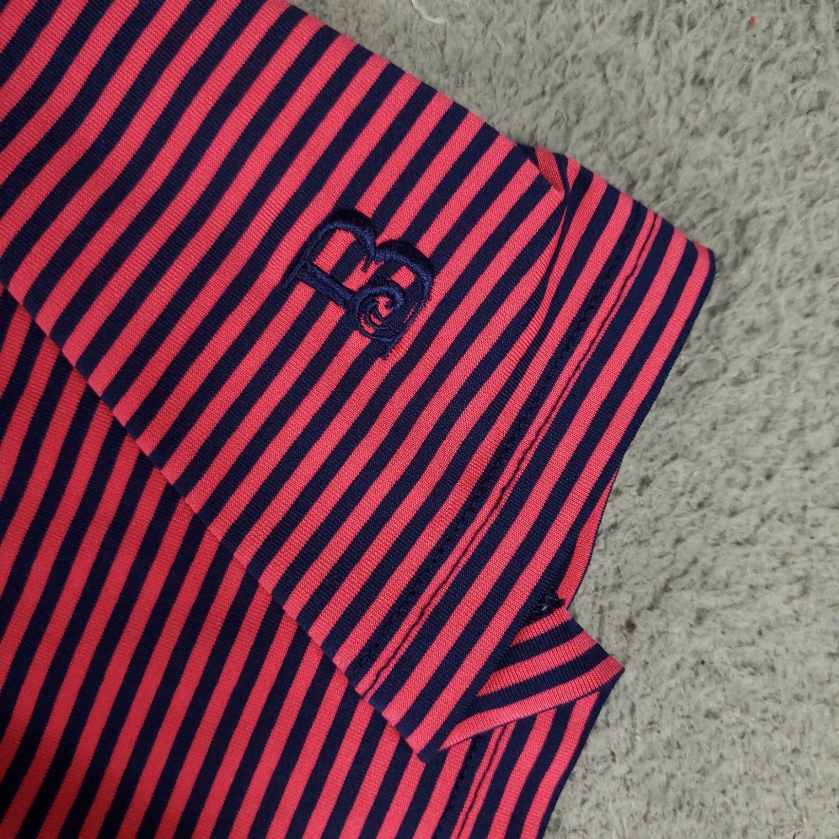 Vintage Greyson Polo Shirt Mens XL Striped Pink Blue Short Sleeve Polo Shirt XL Mens Greyson Polo Shirt Size US XL / EU 56 / 4 - 3 Thumbnail