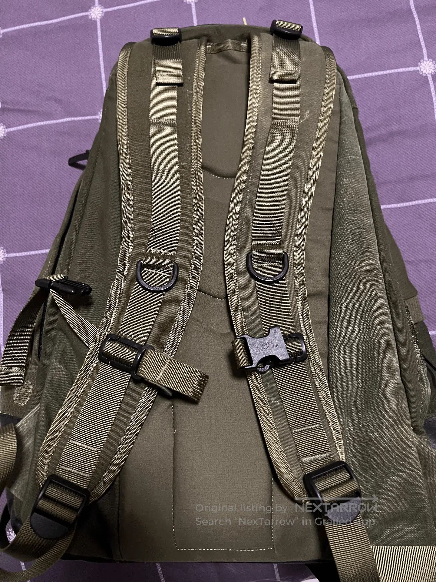 Japanese Brand Vintage Military Canvas Backpack with Dog Toy. Size ONE SIZE - 2 Thumbnail
