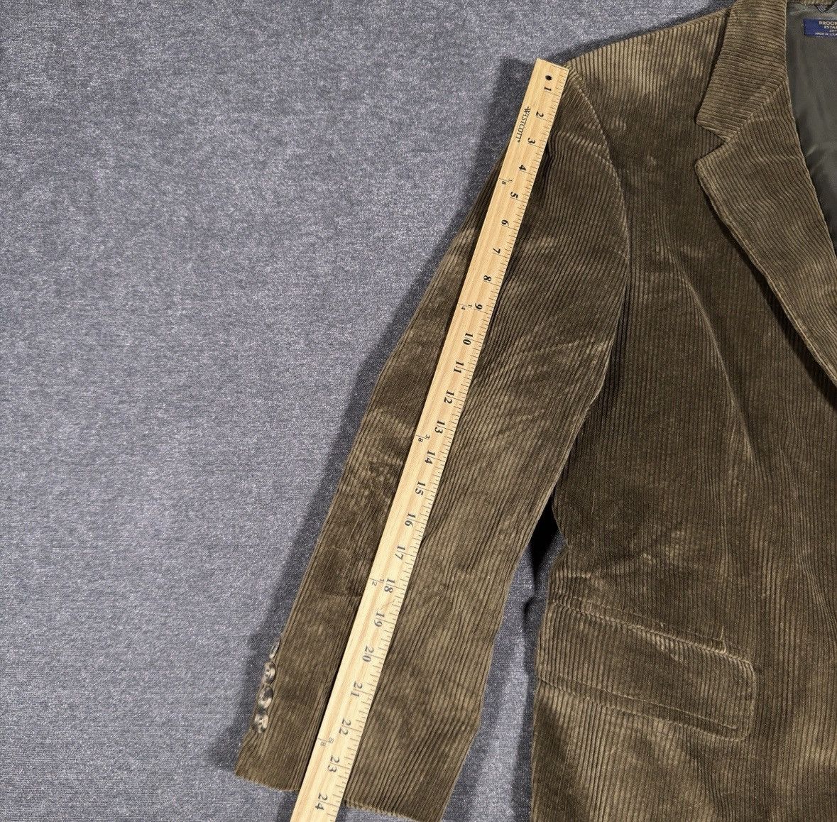 VTG Brooks Brothers Brown Corduroy Blazer Made in USA 43R