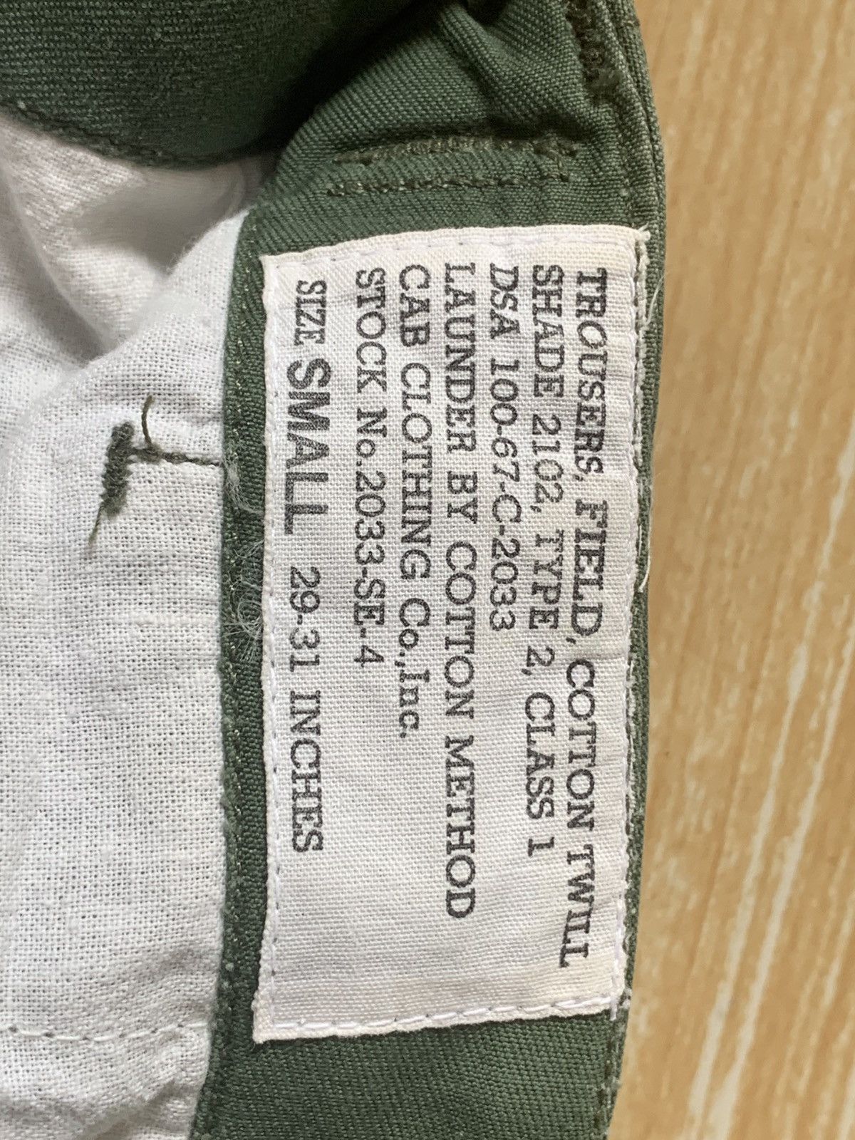 Army Of Me 🔥 Repro 60’s Trousers,Field, Cotton Twill Shade Type 2 Cargo Size US 31 - 19 Thumbnail