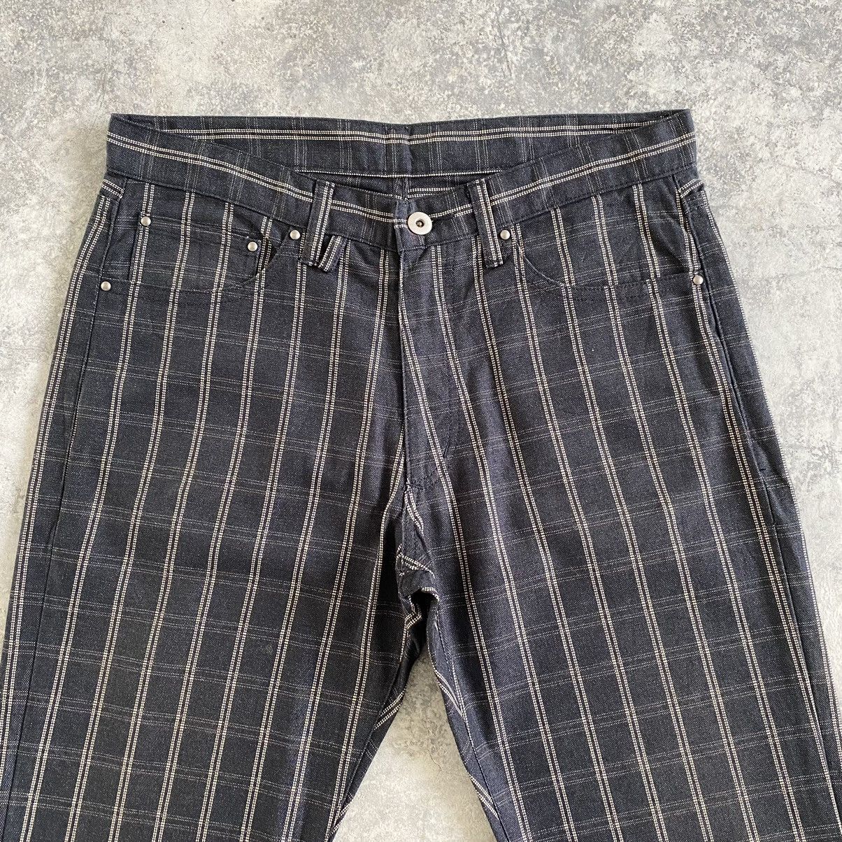 Vintage VTG Men’s Melrose Made In Japan Checker Flared Jeans Size US 30 / EU 46 - 8 Thumbnail