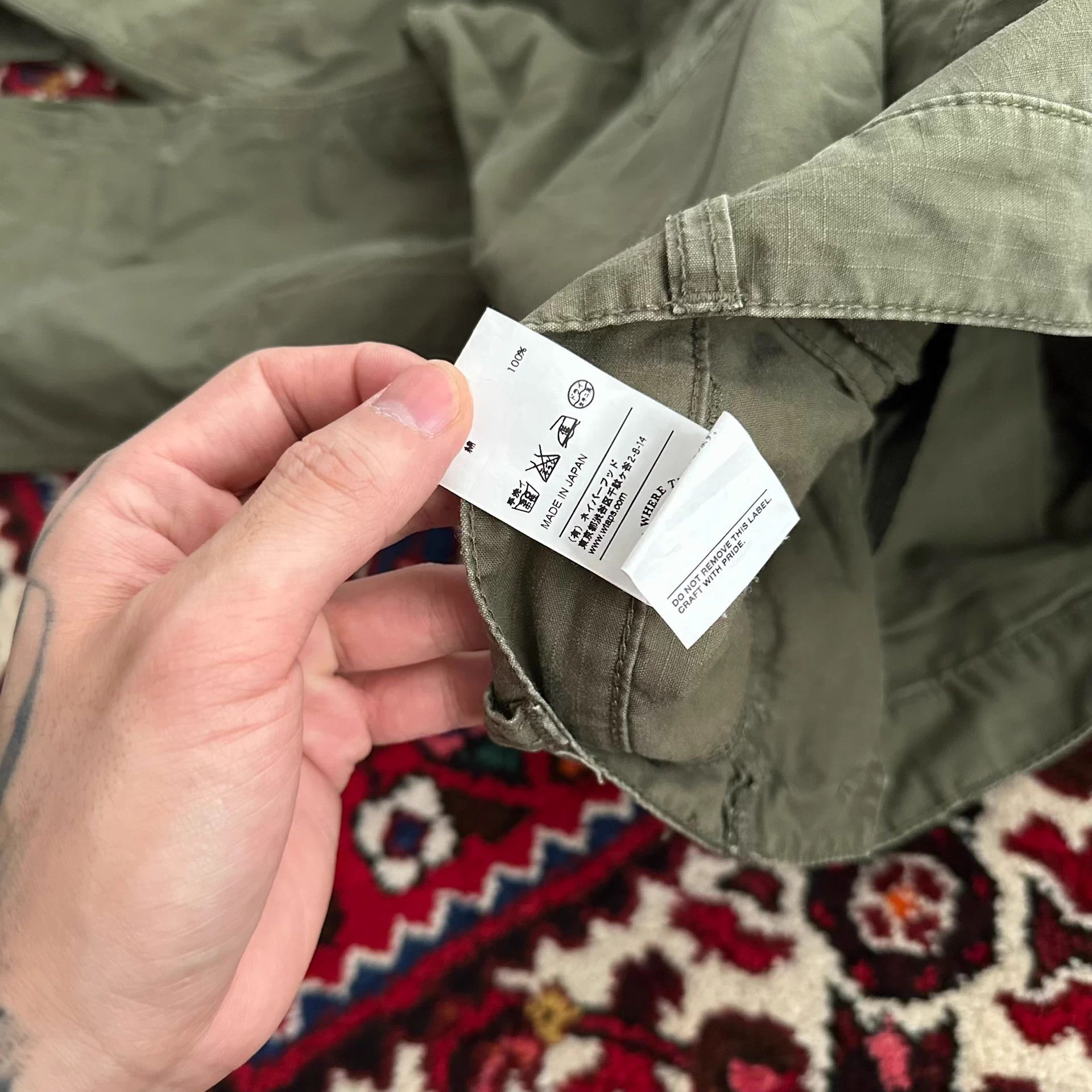 Wtaps WTAPS 16AW Jungle Stock Olive Drab Cargo Pants M Size US 33 - 6 Thumbnail