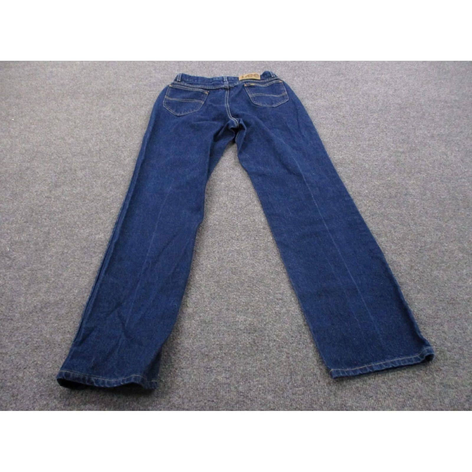 Lee Lee Jeans Womens 16 L Straight Jeans Blue Cotton Denim Vintage 80s Regular Mens? Size 28" / US 6 / IT 42 - 2 Thumbnail