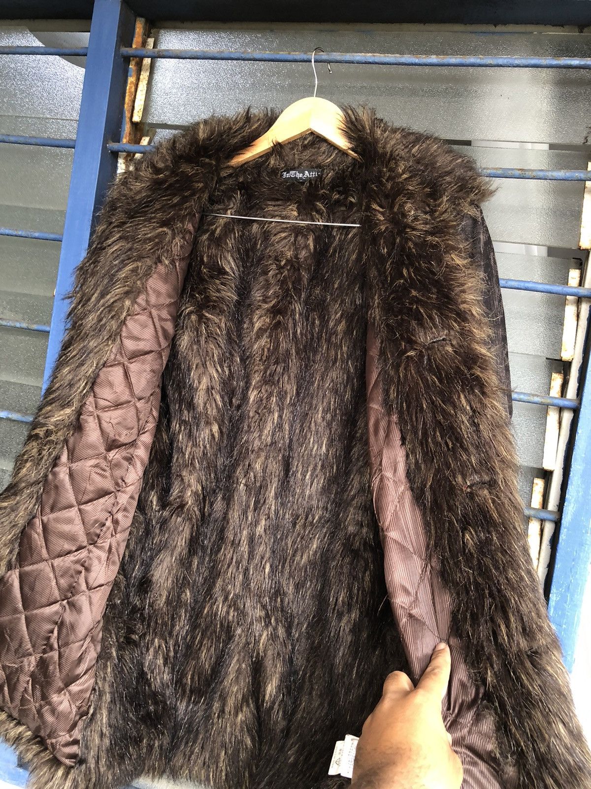 If Six Was Nine Rare❗️In The Attic Bondage Fur Punk Jacket Size US L / EU 52-54 / 3 - 14 Thumbnail