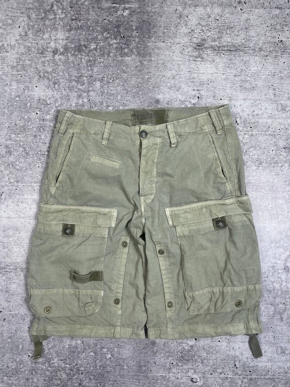 G-Star Vintage G Star Raw Cargo Military Style Shorts Y2K Size US 32 / EU 48 - 4 Thumbnail