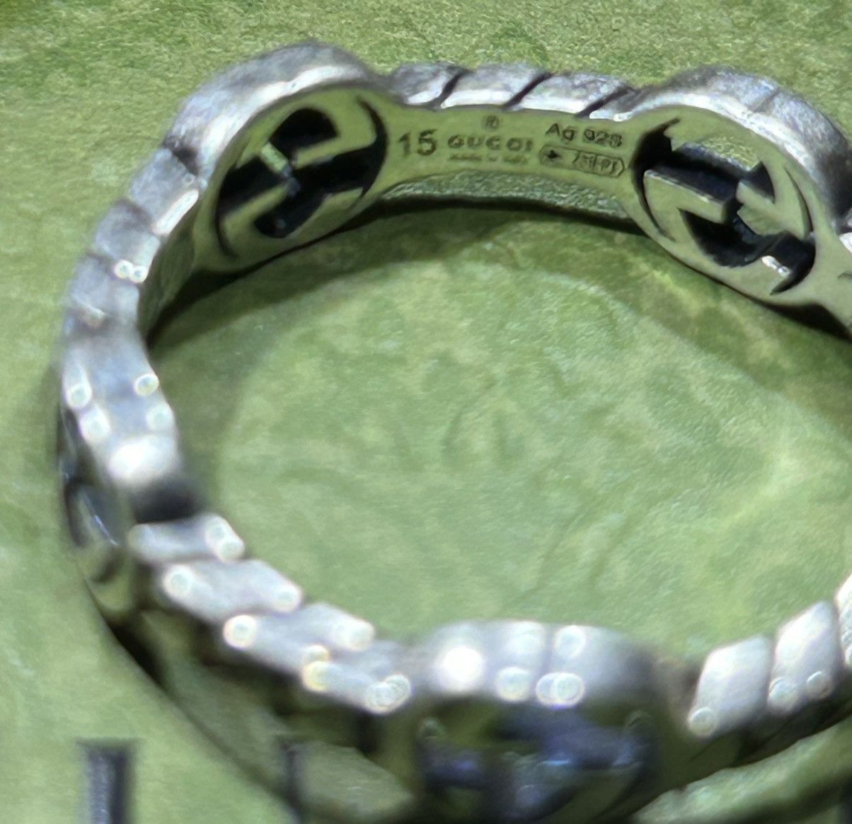 Gucci Gucci Interlocking G Ring Silver 925 Semi Shiny Size ONE SIZE - 5 Thumbnail