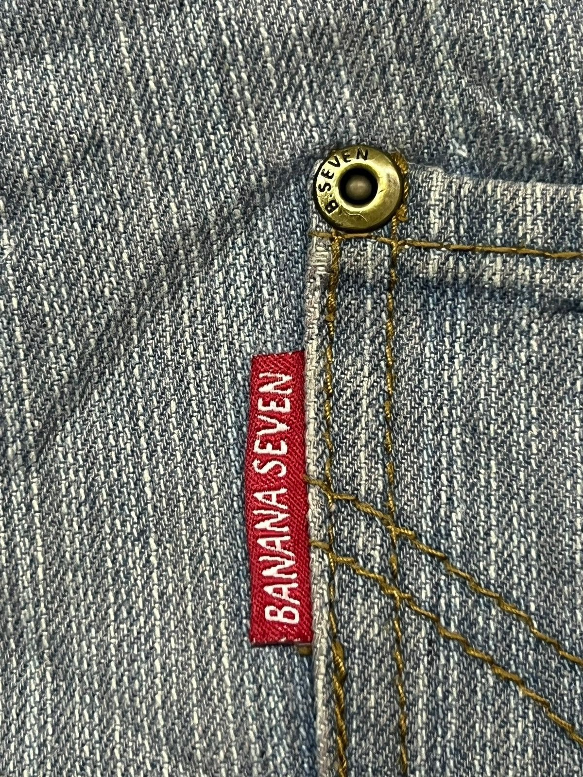 Japanese Brand Baggy Vintage 00s Banana Seven Paisley Retro Streatwear Size US 35 - 13 Thumbnail