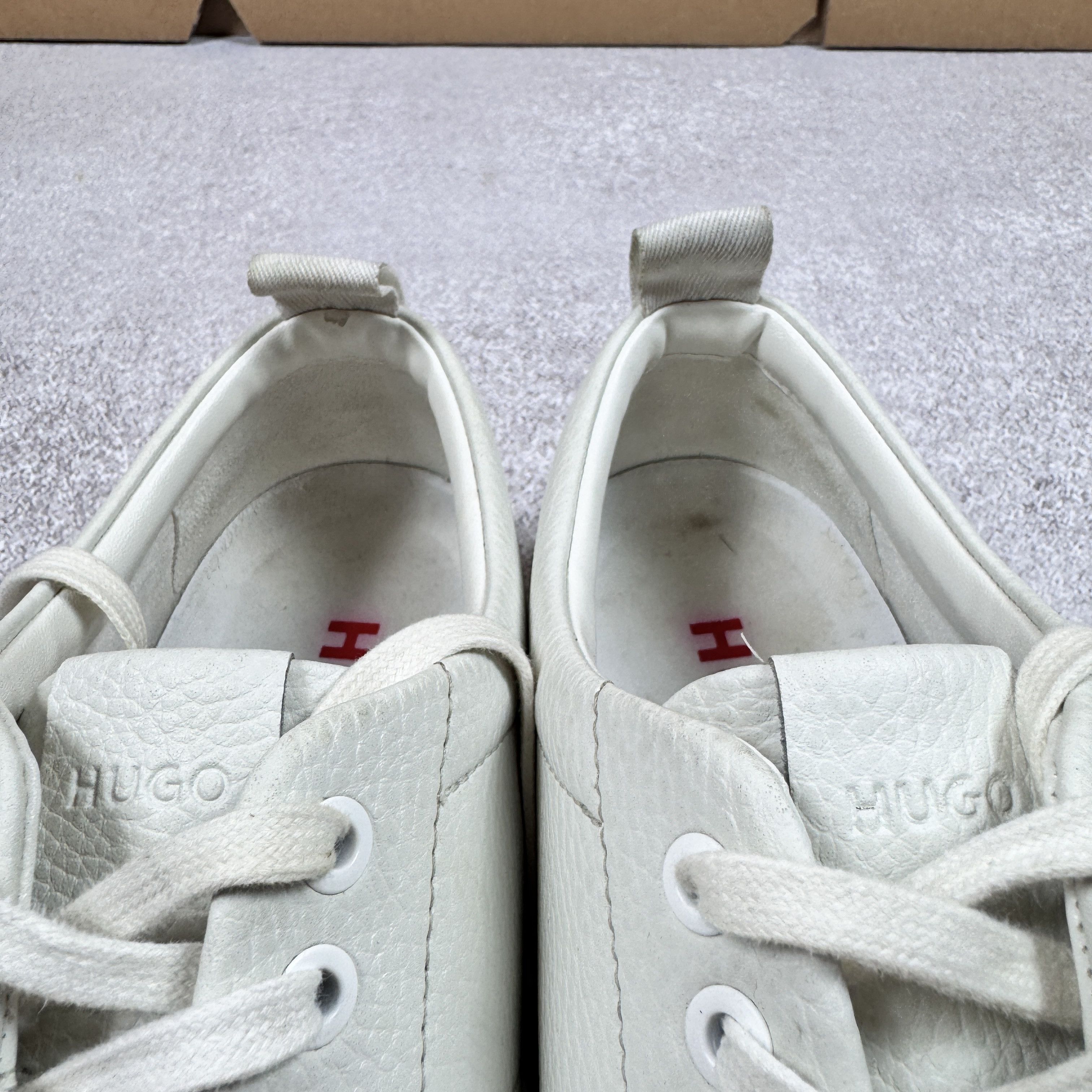 Hugo Boss Hugo Boss 50471315 White Leather Sneakers Size 42 / 27 cm Size US 9 / EU 42 - 10 Thumbnail