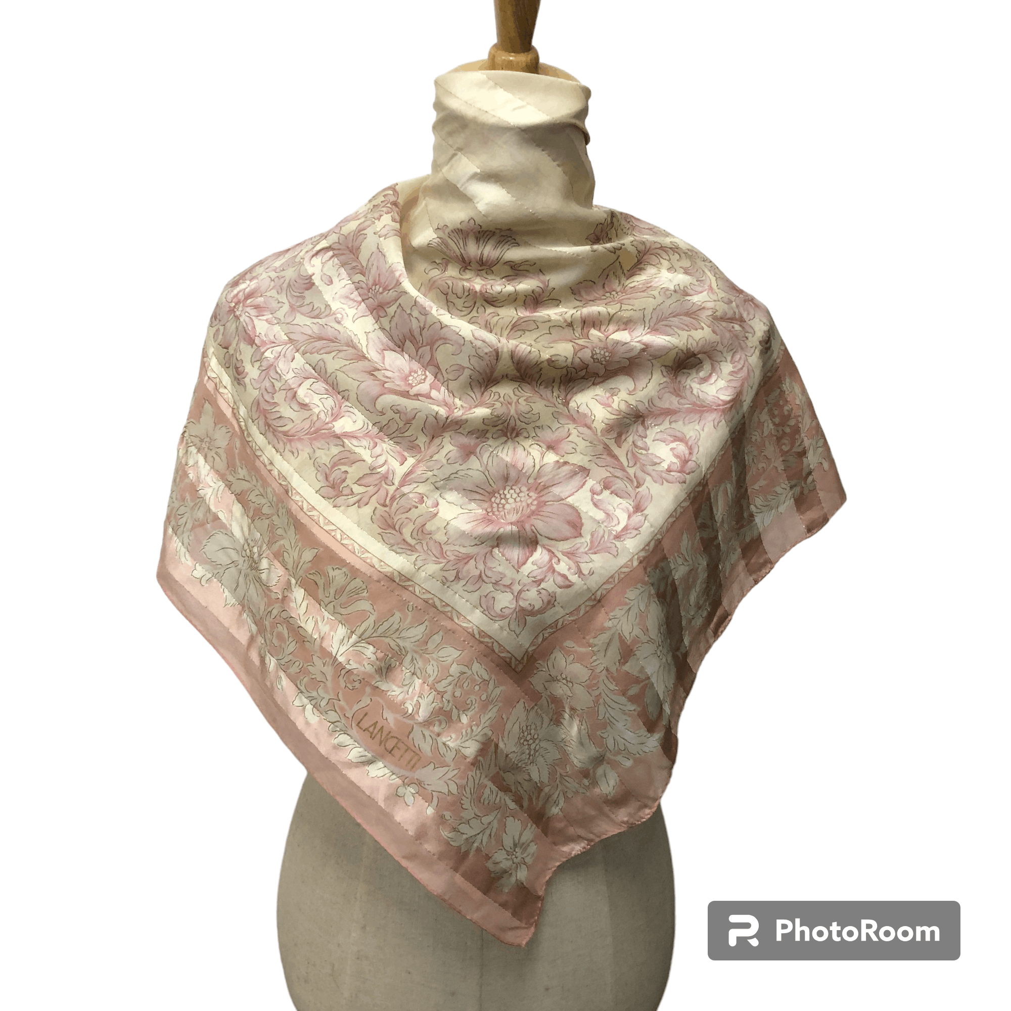 Lui di Lancetti Lancetti Luxury Floral Silk Scarf M983 Size ONE SIZE - 1 Thumbnail