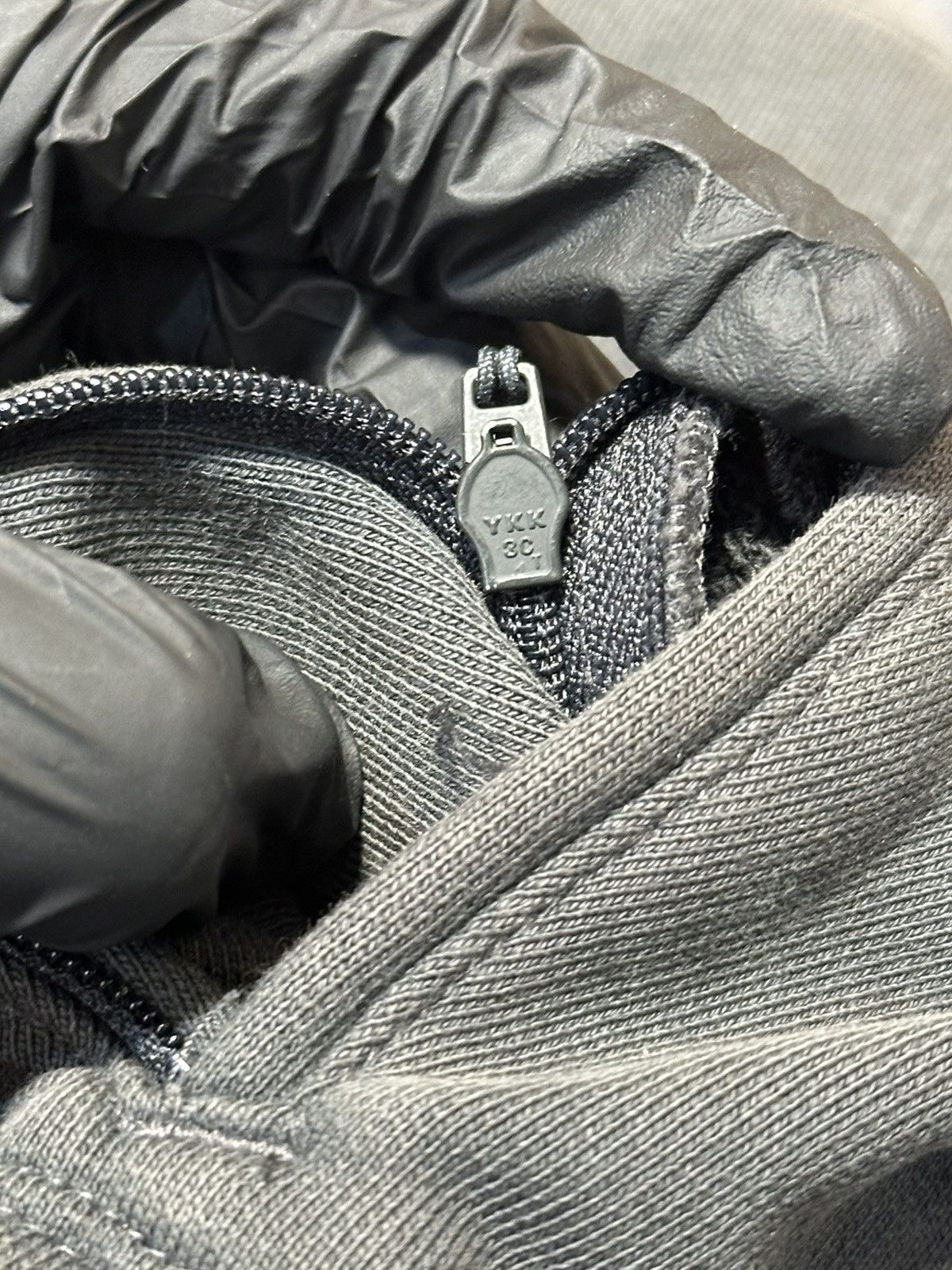 Y-3 Y-3 brand zip-up hoodie in a dark grey color. Size US M / EU 48-50 / 2 - 9 Thumbnail
