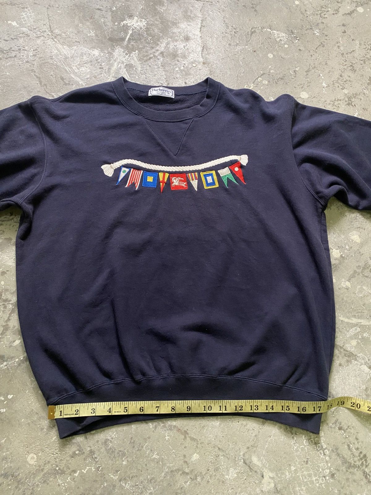 Burberry Vintage Burberrys Embroidery Rainbow Flag Pullover Size US L / EU 52-54 / 3 - 7 Thumbnail