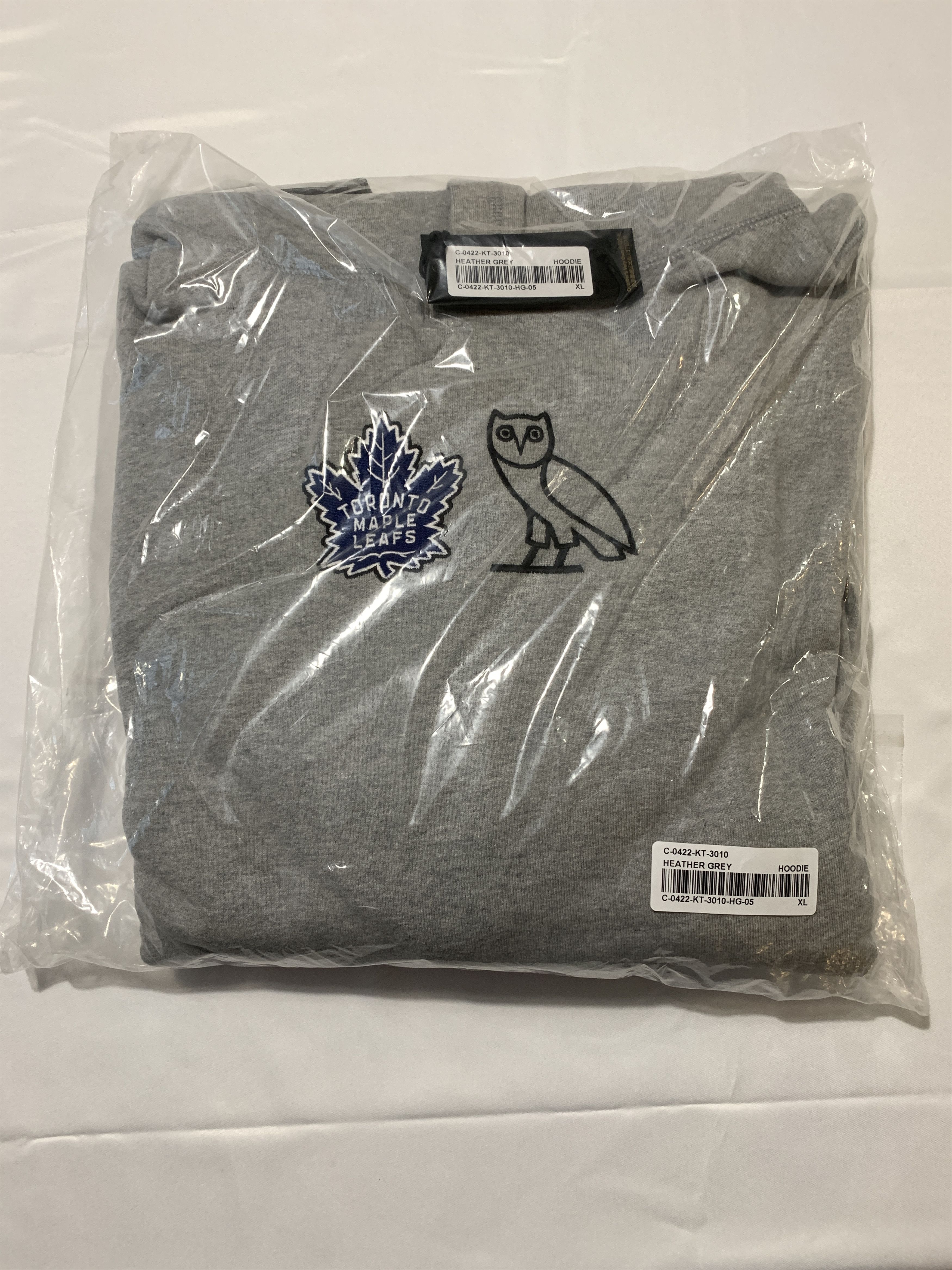 Drake OVOx NHL x TORONTO MAPLE LEAFS CLASSIC OWL HOODIE - GREY Size US XL / EU 56 / 4 - 1 Thumbnail