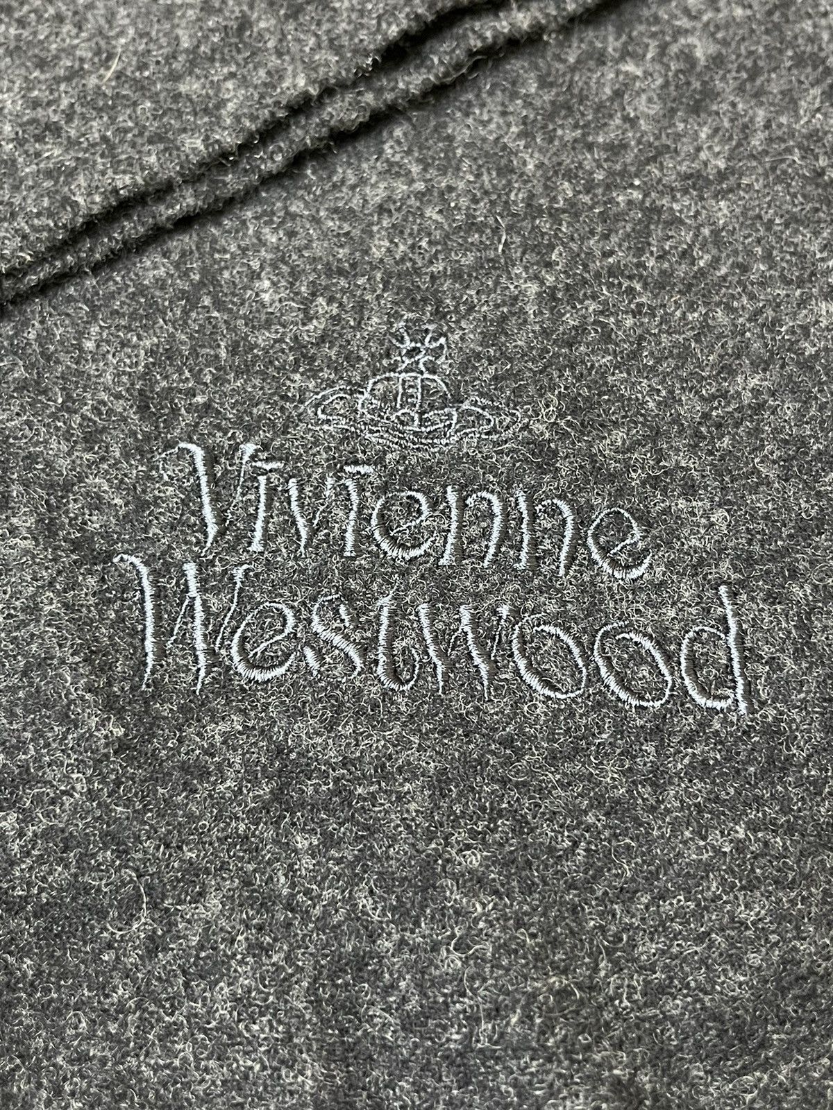 Vivienne Westwood NICE🔥AUTHENTIC VIVIENNE WESTWOOD BLACK WOOL MUFLER/SCARF Size ONE SIZE - 6 Thumbnail