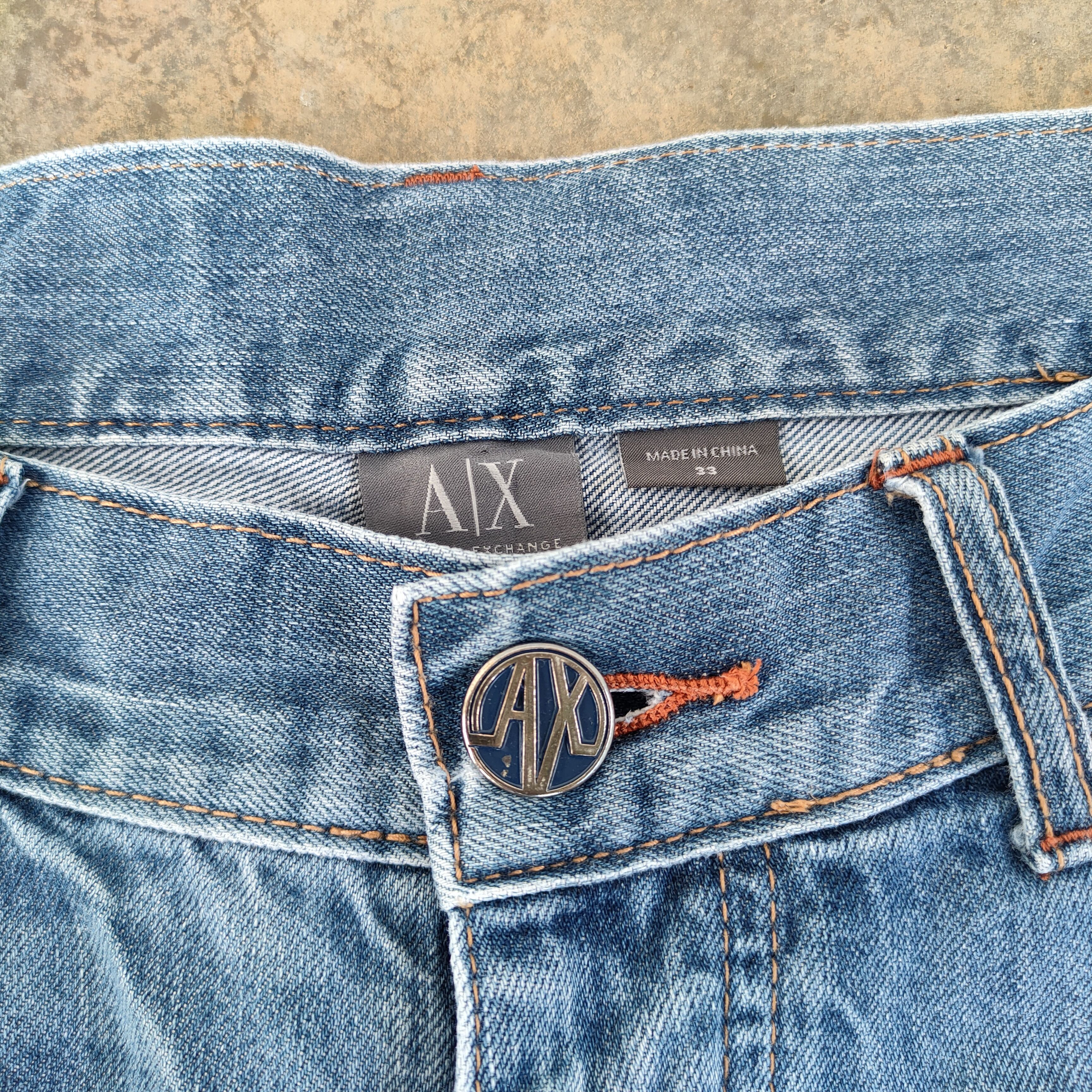 Armani Exchange # VINTAGE ARMANI EXCHANGE FADED JEANS PANTS Size US 35 - 5 Thumbnail