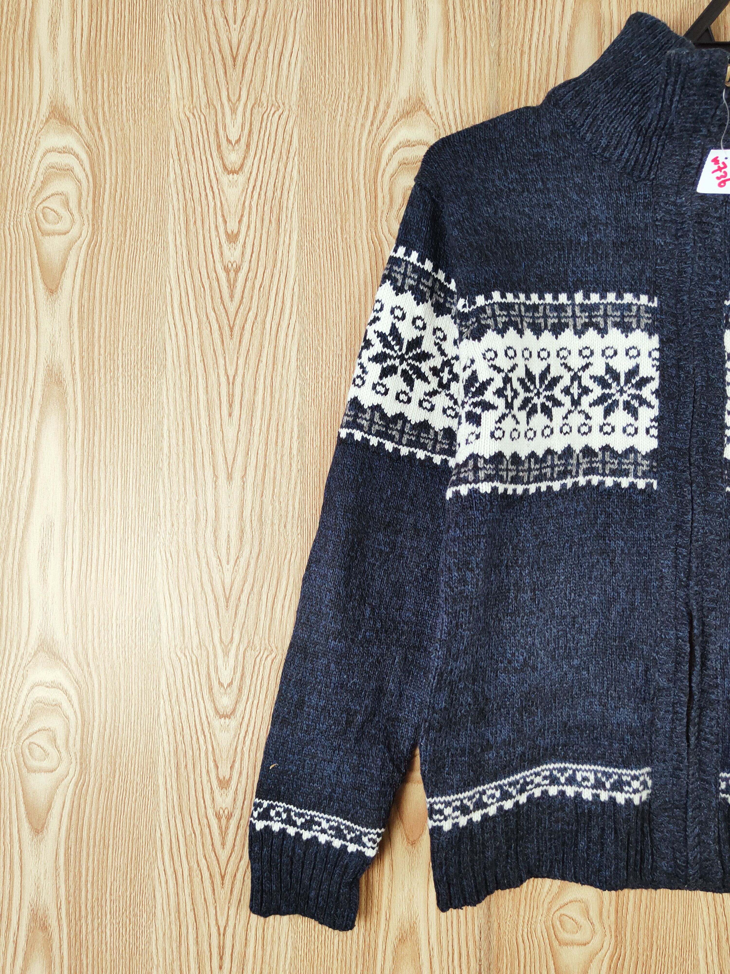 Japanese Brand × Vintage Japanese Brand art design Navy Knitwear Sweaters #W736 Size US S / EU 44-46 / 1 - 3 Thumbnail