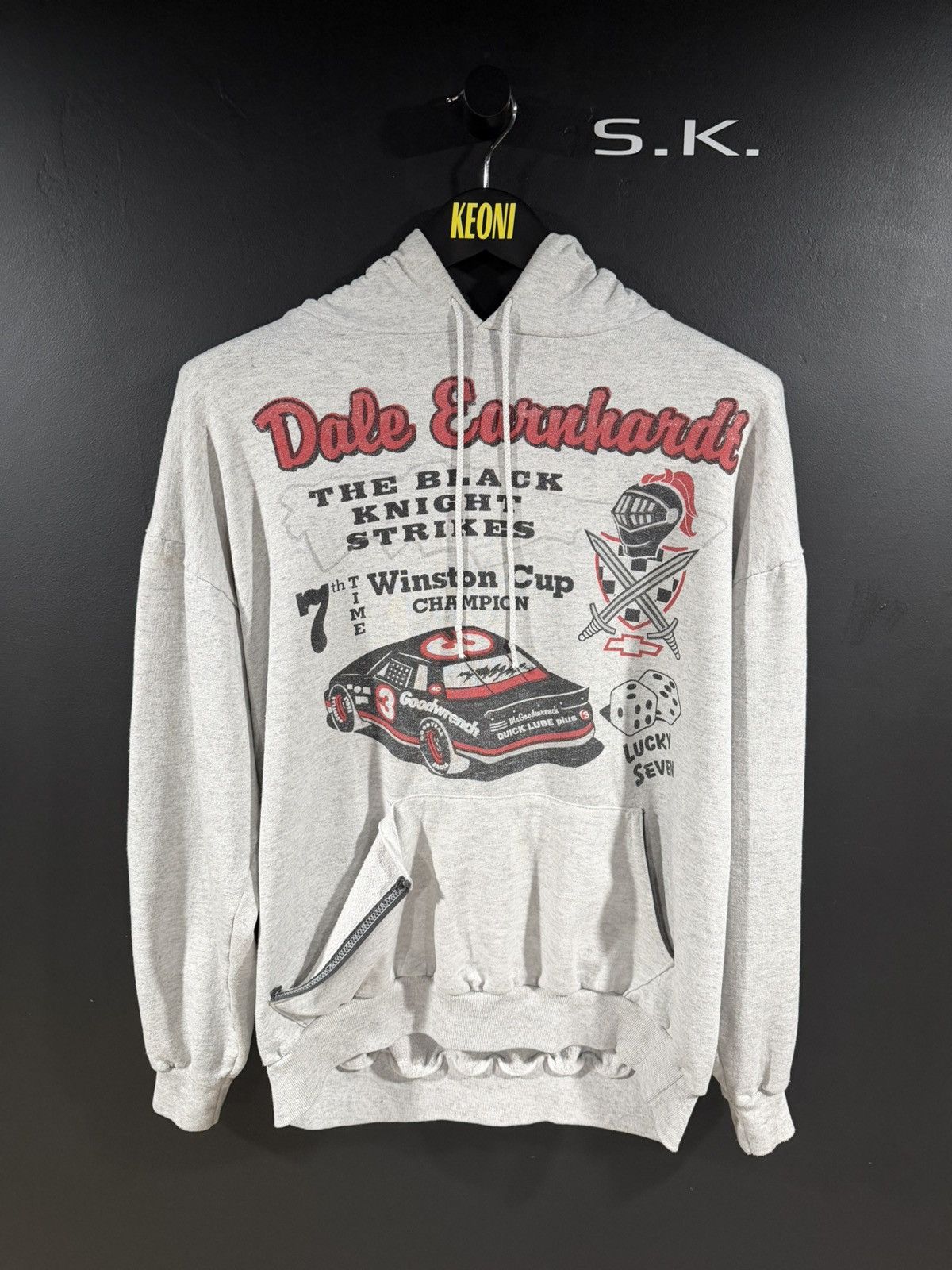 Vintage 1994 Vintage Dale Earnhardt Grunge Cropped Nascar Hoodie XL Size US XL / EU 56 / 4 - 1 Thumbnail