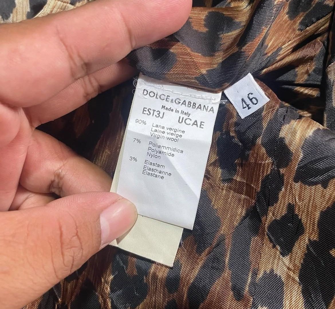 Dolce & Gabbana Vintage Dolce Gabbana Leopard Beige Suit Blazer Size US S / EU 44-46 / 1 - 6 Thumbnail