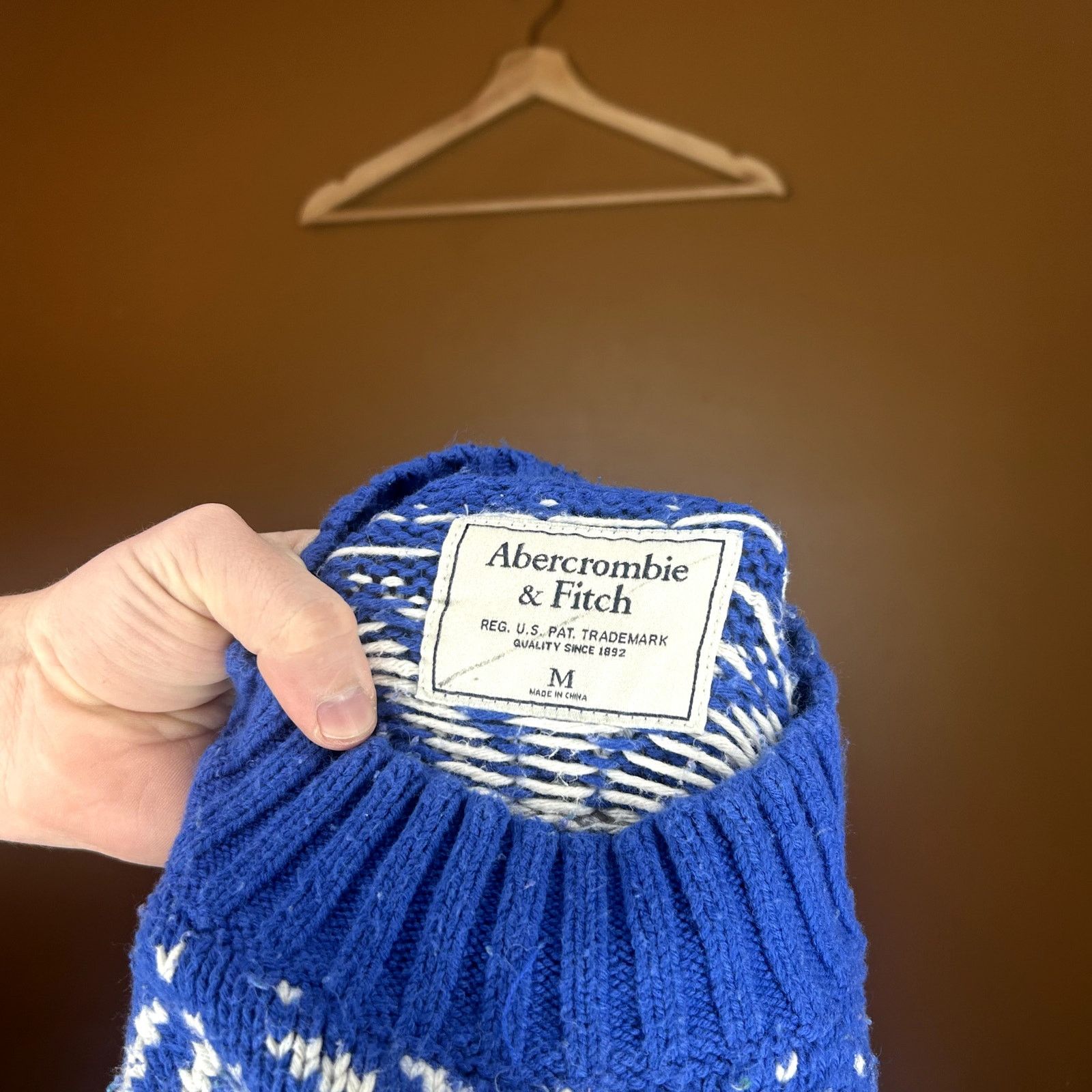Abercrombie & Fitch Y2K Abercrombie & Fitch Birds Eye Sweater Medium Size US M / EU 48-50 / 2 - 7 Thumbnail
