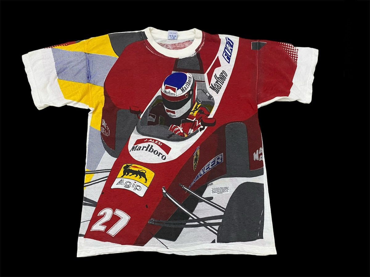 Ferrari × Marlboro × Vintage SUPER RARE VINTAGE FIAT FERRARI LEGENDARY FORMULA 1 J-ALESI Size US XL / EU 56 / 4 - 1 Thumbnail