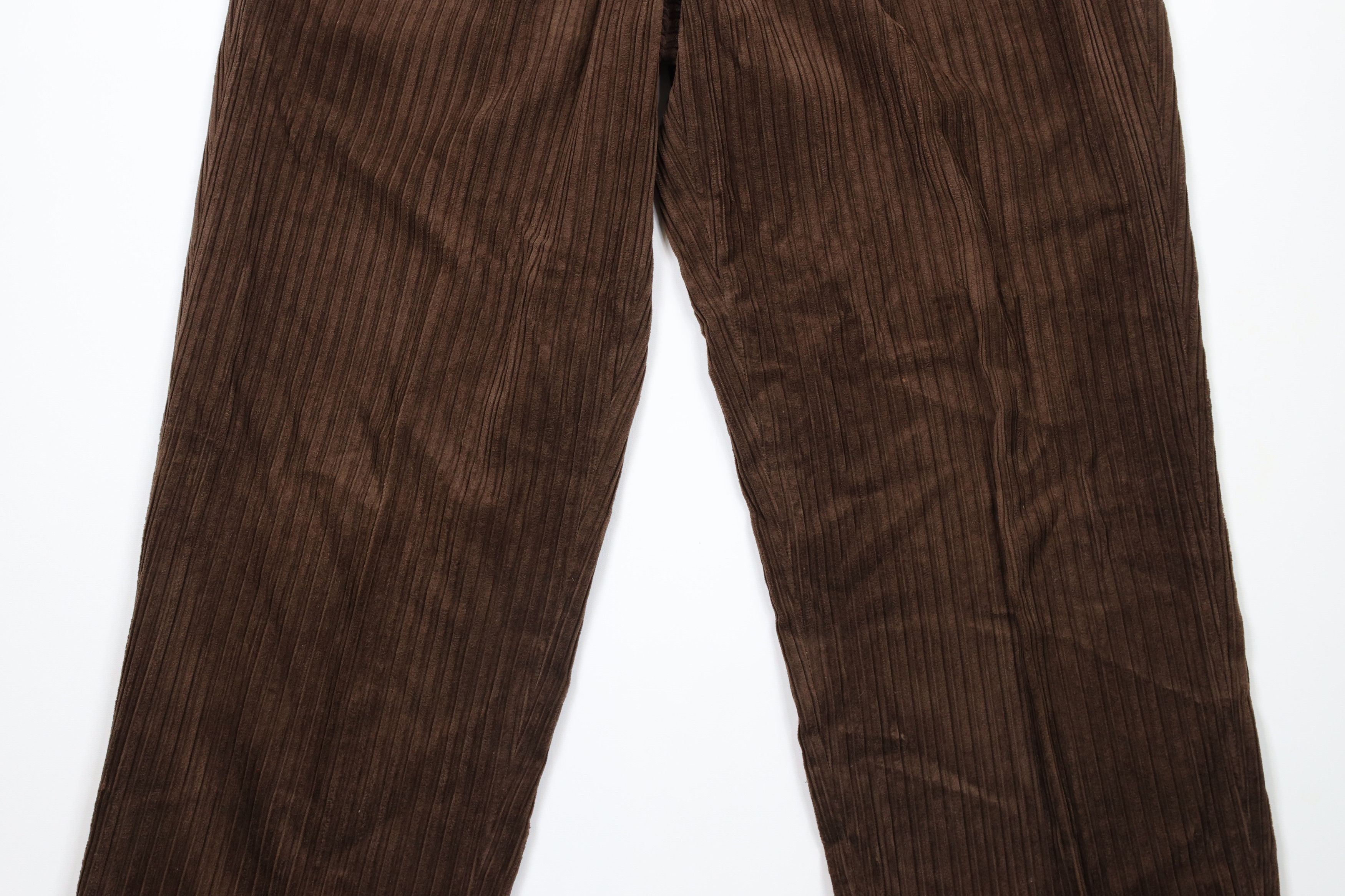 Vintage Vintage 90s Streetwear Pleated Wide Leg Corduroy Pants Size US 36 / EU 52 - 3 Thumbnail