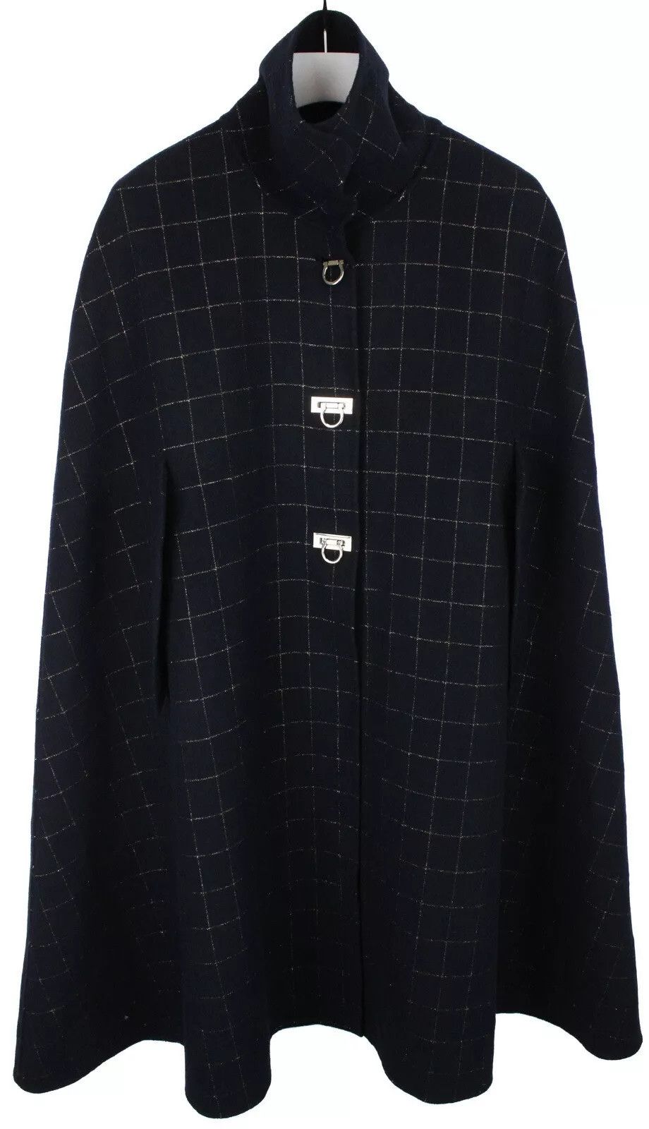 Sandro SANDRO Coat Women's (EU) 38 Wool Blend Poncho Plaid Clasp Size M / US 6-8 / IT 42-44 - 1 Thumbnail