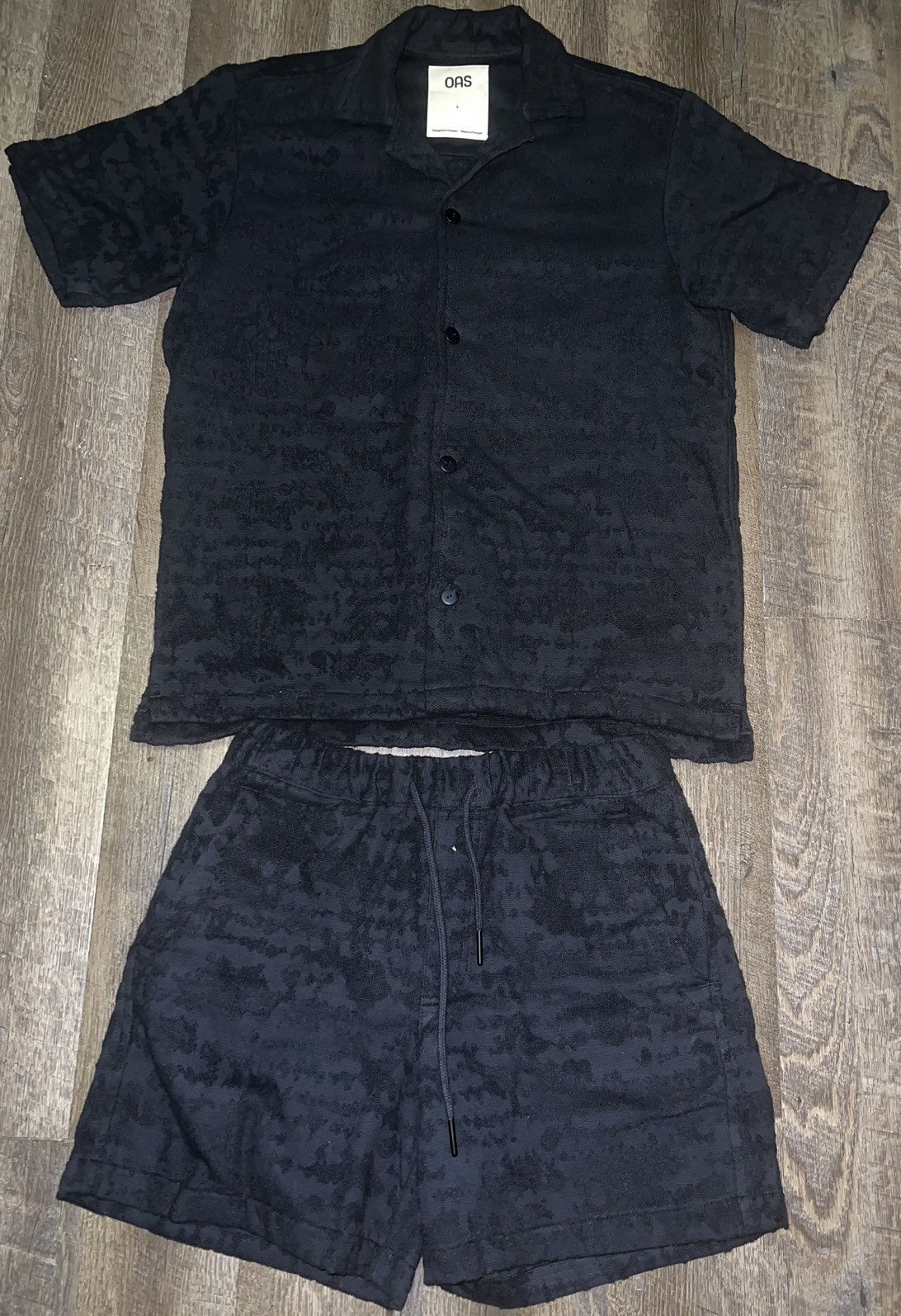 OAS OAS Night Lagoon French Terry Shirt Shorts Set size Large Size US L / EU 52-54 / 3 - 1 Thumbnail