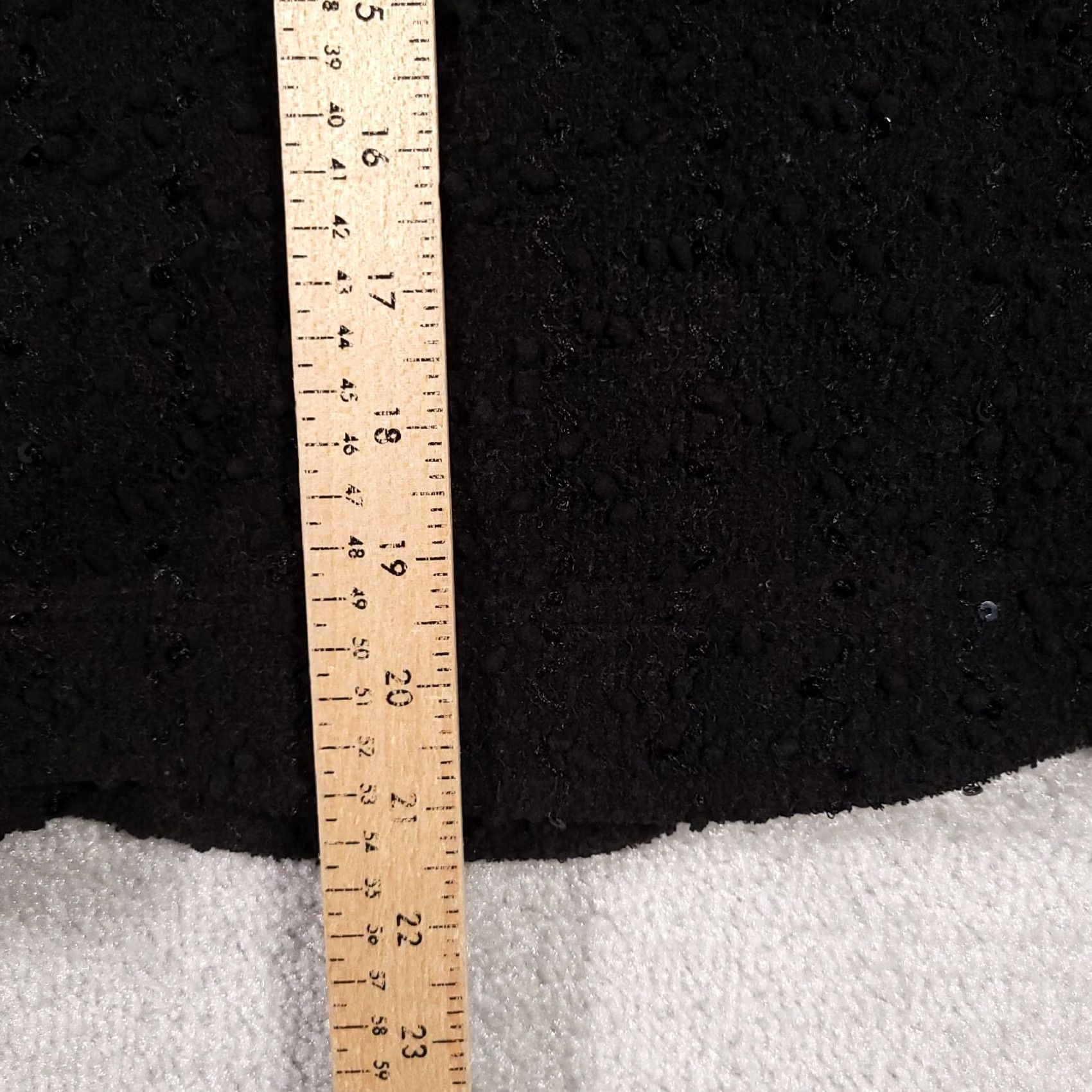 Vintage VINTAGE Relativity Full Zip Jacket Women Large Black Textured Sequin L/S Lined Pockets Size L / US 10 / IT 46 - 6 Thumbnail
