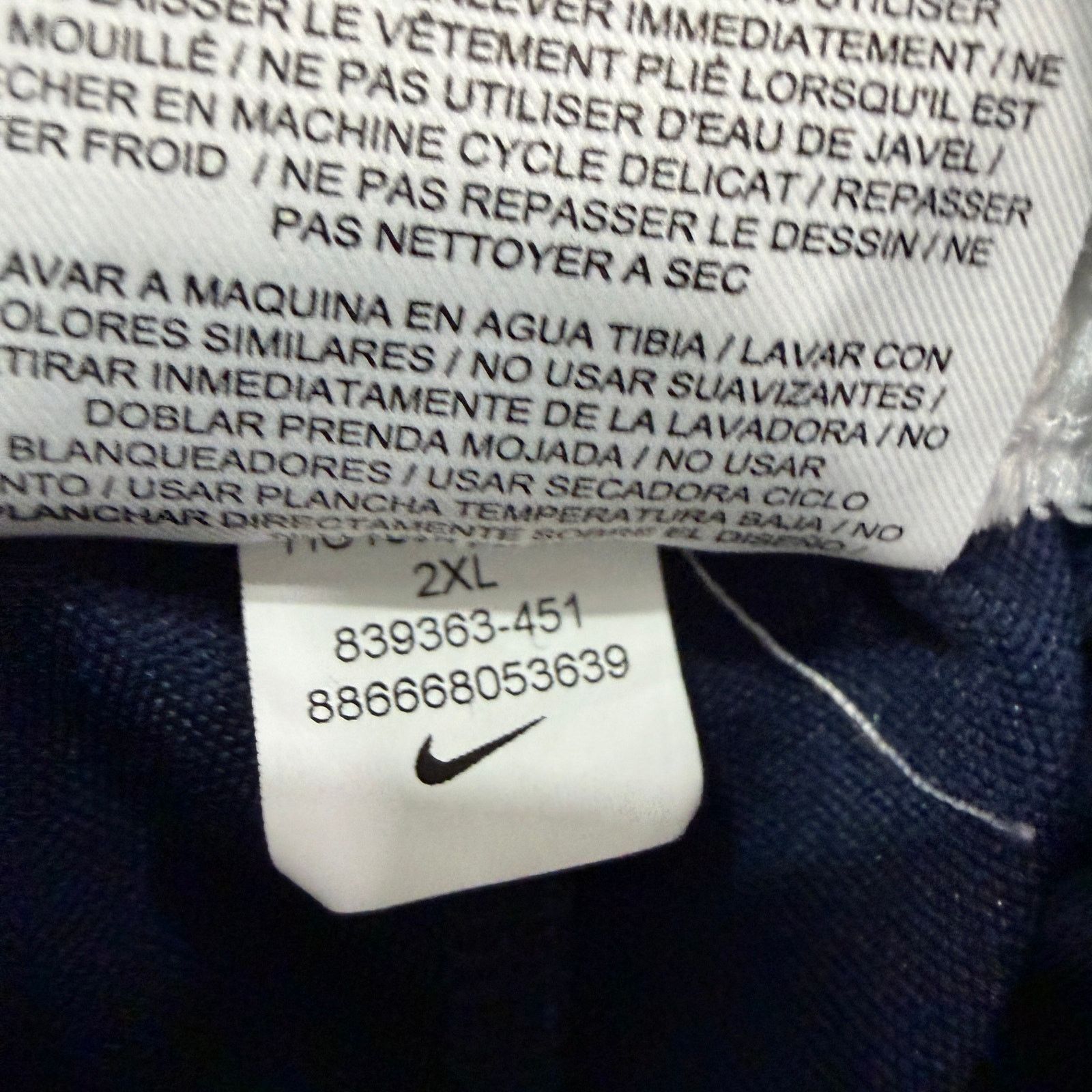 Nike Nike Football Dry Academy Jogger Sweatpants Size 2XL Blue Size US 35 - 7 Thumbnail