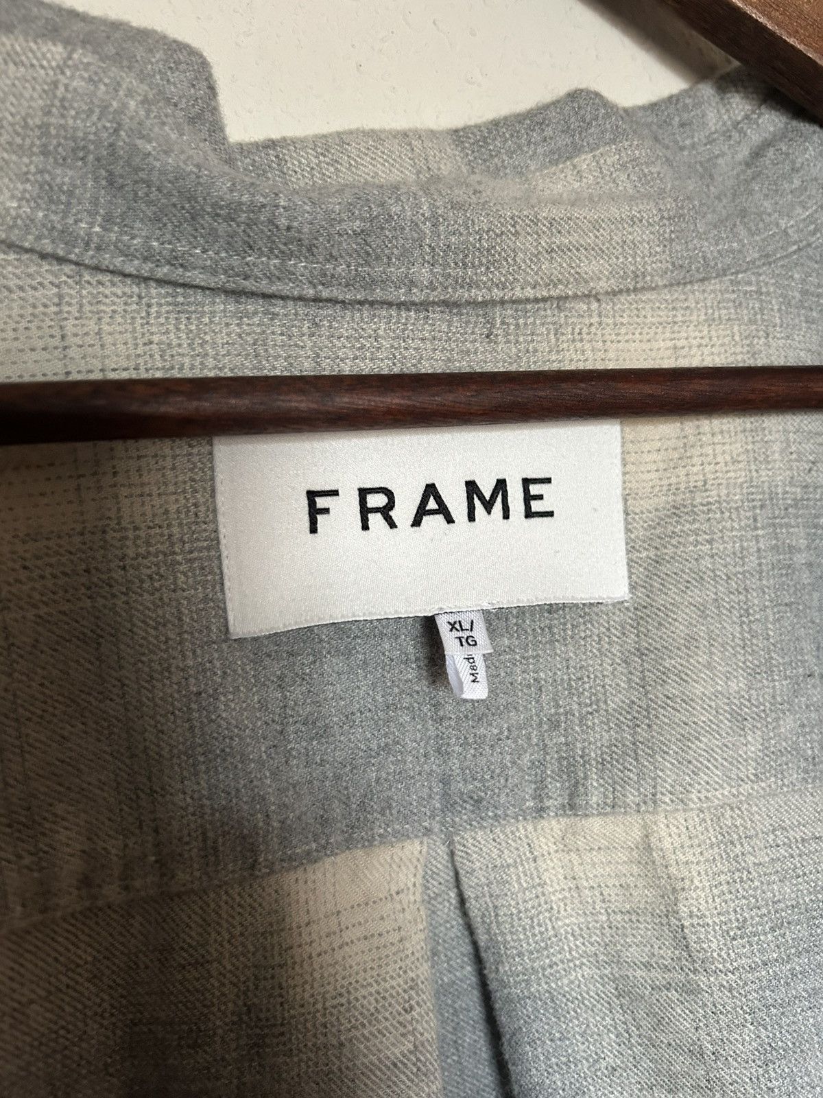 Frame Frame Grey & Cream Flannel Size US XL / EU 56 / 4 - 3 Thumbnail
