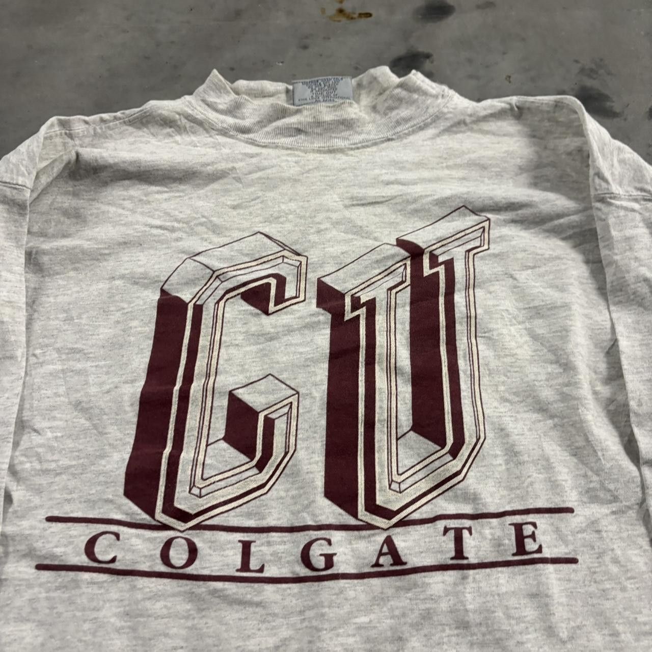 Vintage Crazy Vintage 90s Colligate Made In USA Longsleeve Tee! Size L Size US L / EU 52-54 / 3 - 2 Thumbnail