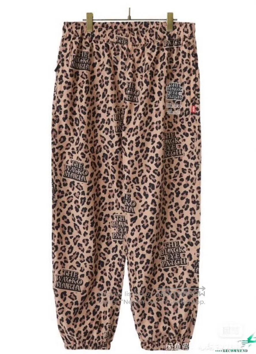 Wacko Maria leopard print nylon track pants. Size US 30 / EU 46 - 1 Thumbnail